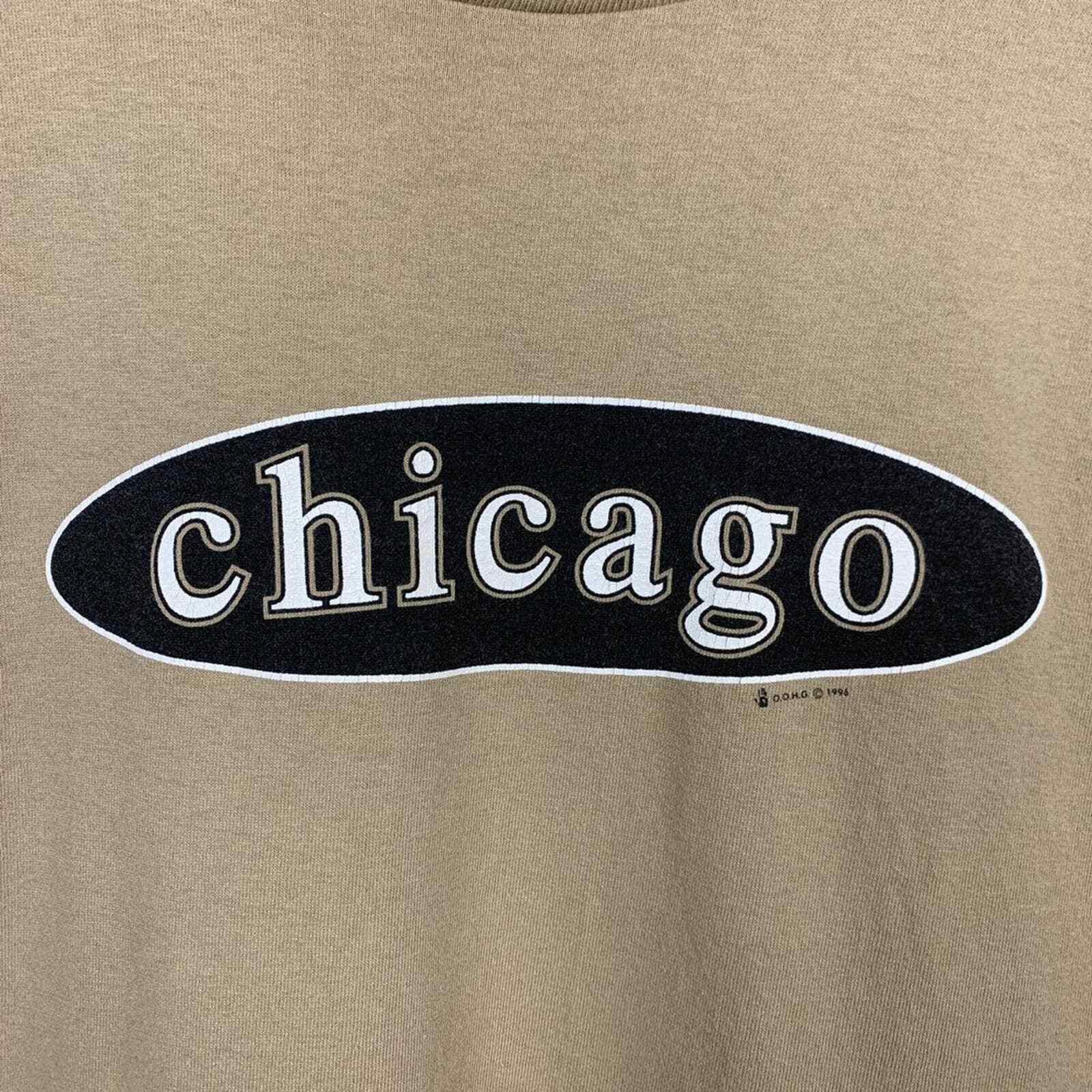 Other Vintage 90s Chicago Tan T Shirt Medium Size US M / EU 48-50 / 2 - 2 Thumbnail