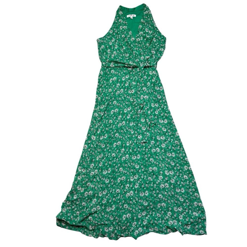 Other Chetta B Sleeveless Green Floral Maxi Dress Size 12 Size XL / US 12-14 / IT 48-50 - 6 Thumbnail