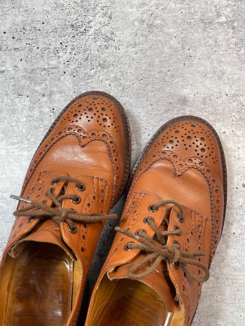 Tricker's Vintage Trickers Derby Brogue Oxford Lace Up Shoes Y2K Size US 10.5 / EU 43-44 - 8 Thumbnail