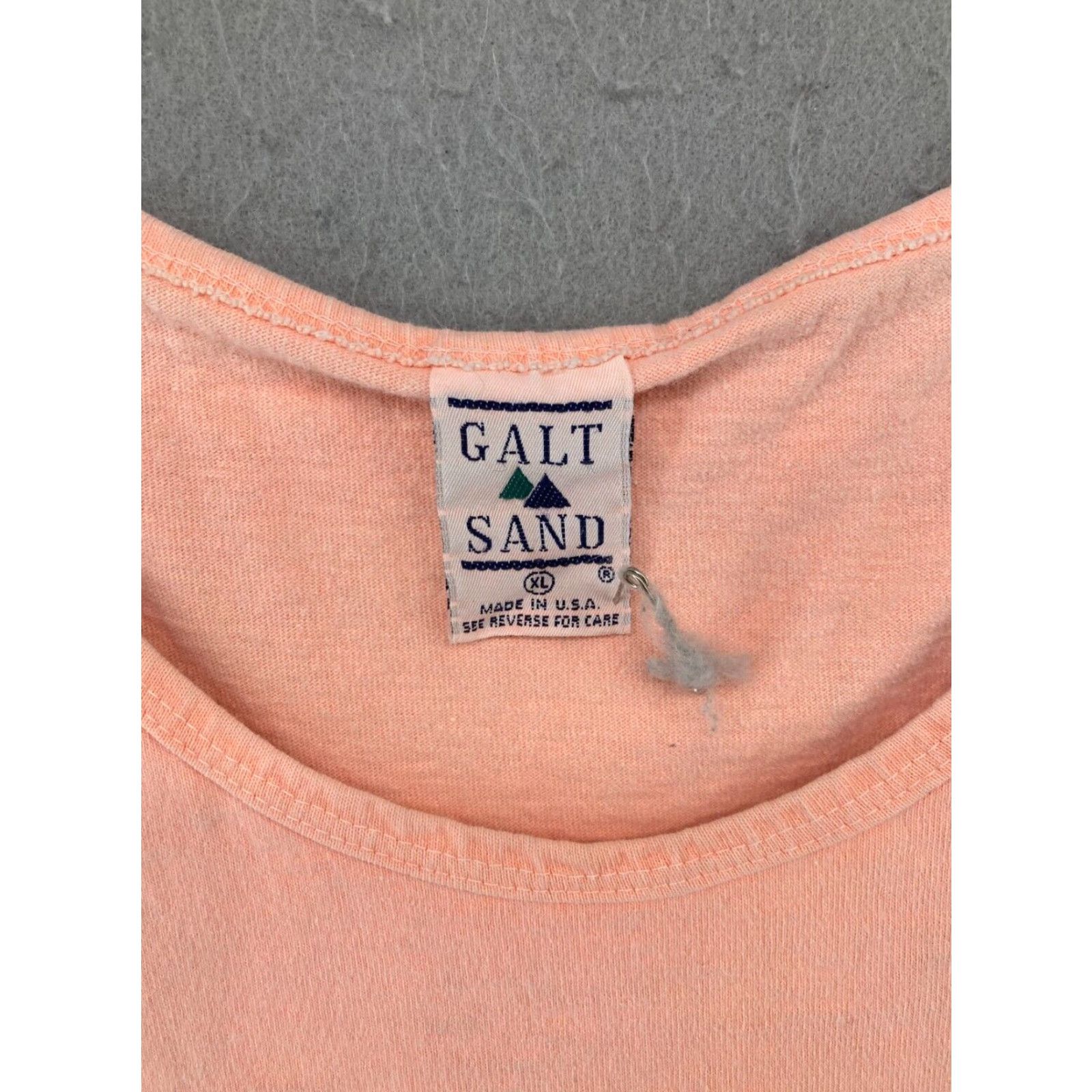Vintage VINTAGE Galt Sand Tank Top XL Orange Solid USA 90s Mens Size US XL / EU 56 / 4 - 6 Thumbnail