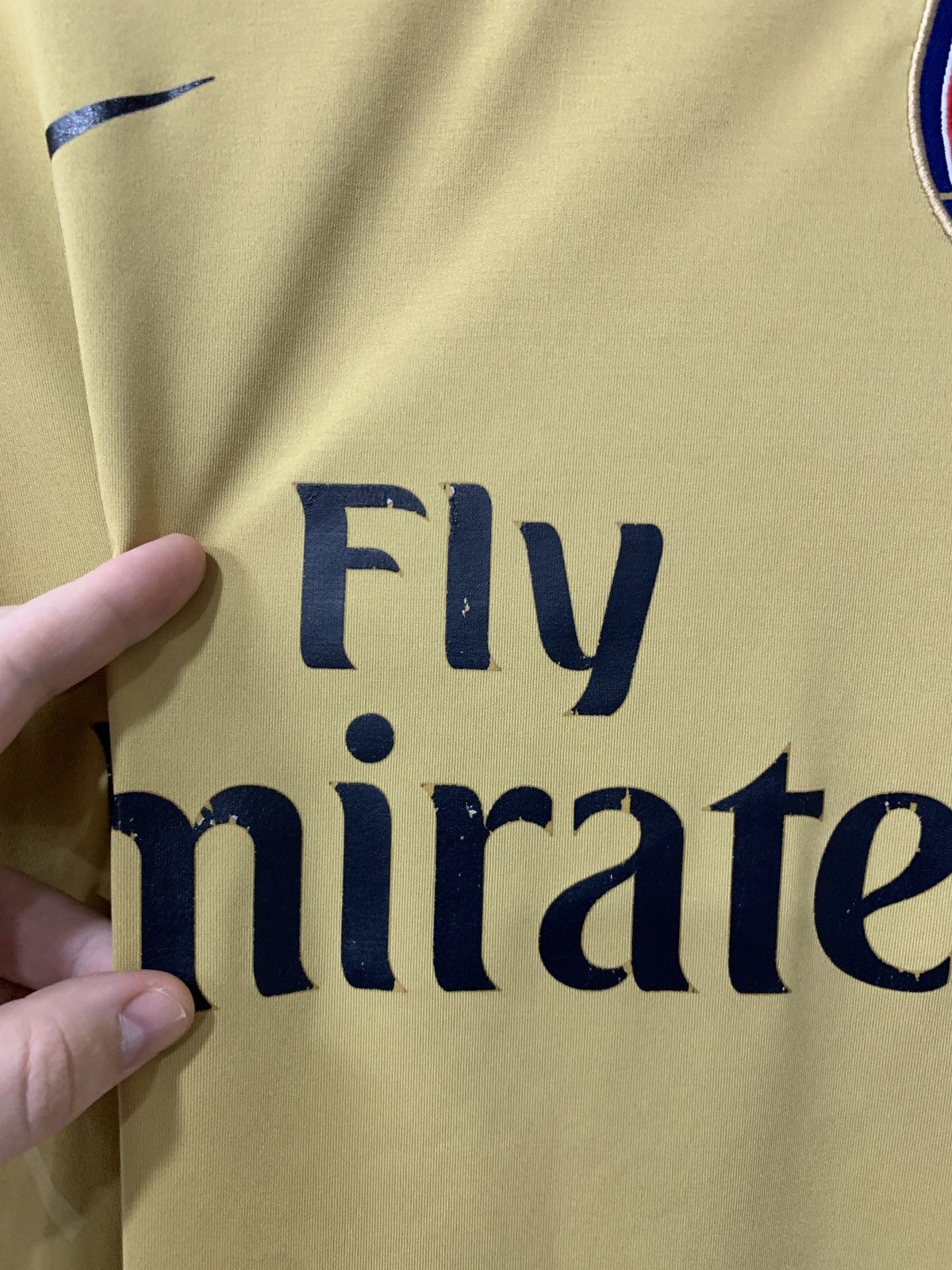 Nike Arsenal London Football Shirt Nike Soccer Jersey Gold Jersey Size US M / EU 48-50 / 2 - 6 Thumbnail
