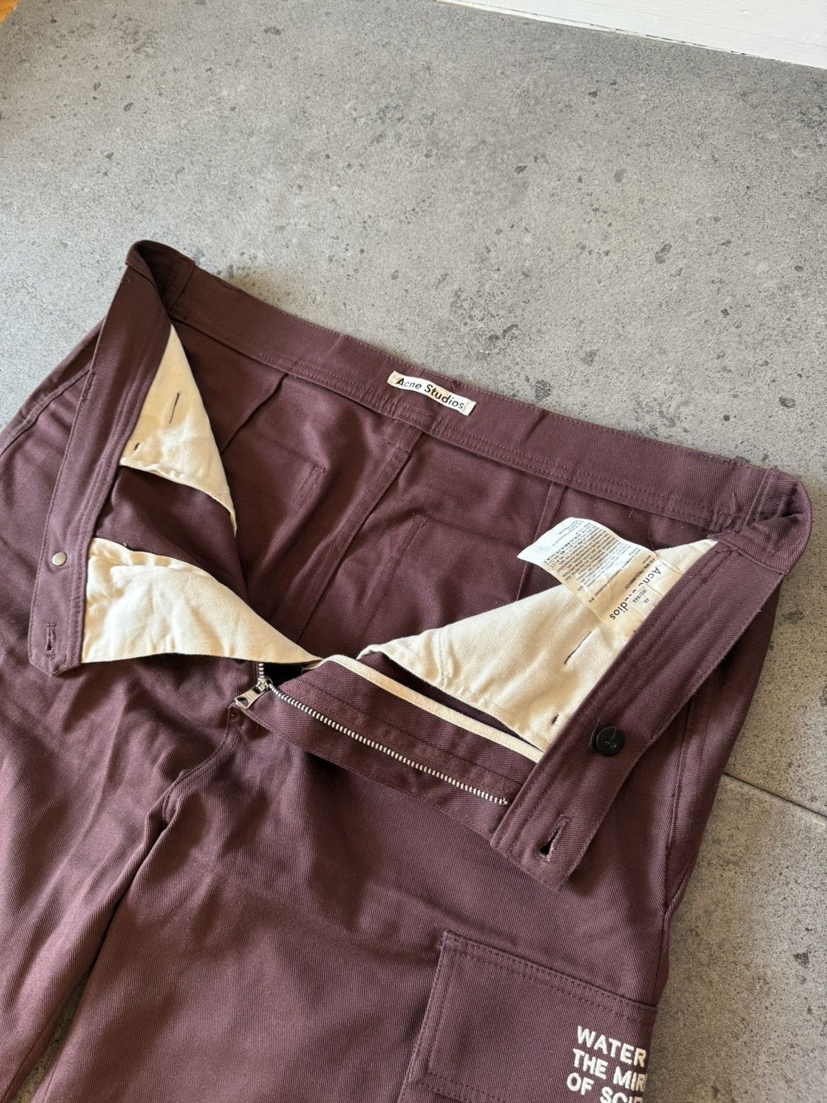 Acne Studios Acne Studios Cargo Pants “Water the mirror of science” Benee Size US 32 / EU 48 - 11 Thumbnail