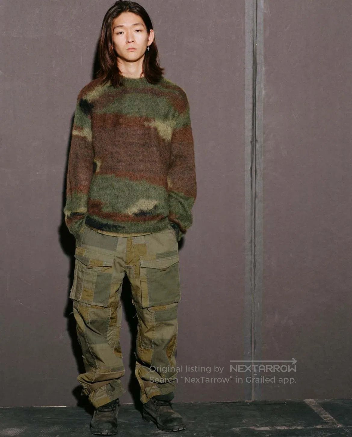 Junya Watanabe Junya Watanabe Camouflage Mohair Sweater Size US M / EU 48-50 / 2 - 6 Thumbnail