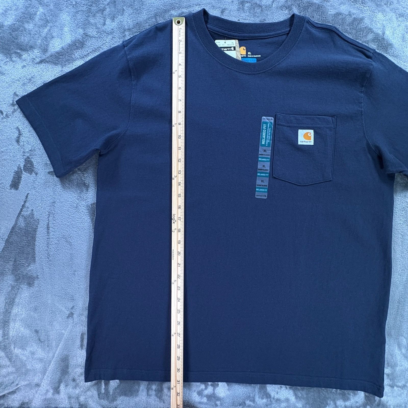 Carhartt Carhartt Pocket Short Sleeve T Shirt Men XL Relaxed Fit Navy Size US XL / EU 56 / 4 - 7 Thumbnail