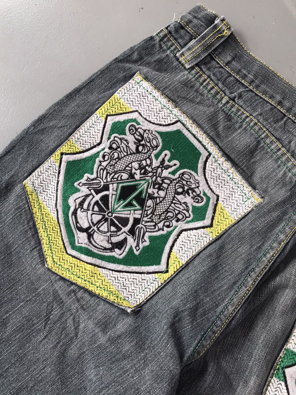 Coogi × Vintage Rare vintage Coogi twin snake 🐍 embroidered denim Size US 32 / EU 48 - 13 Thumbnail