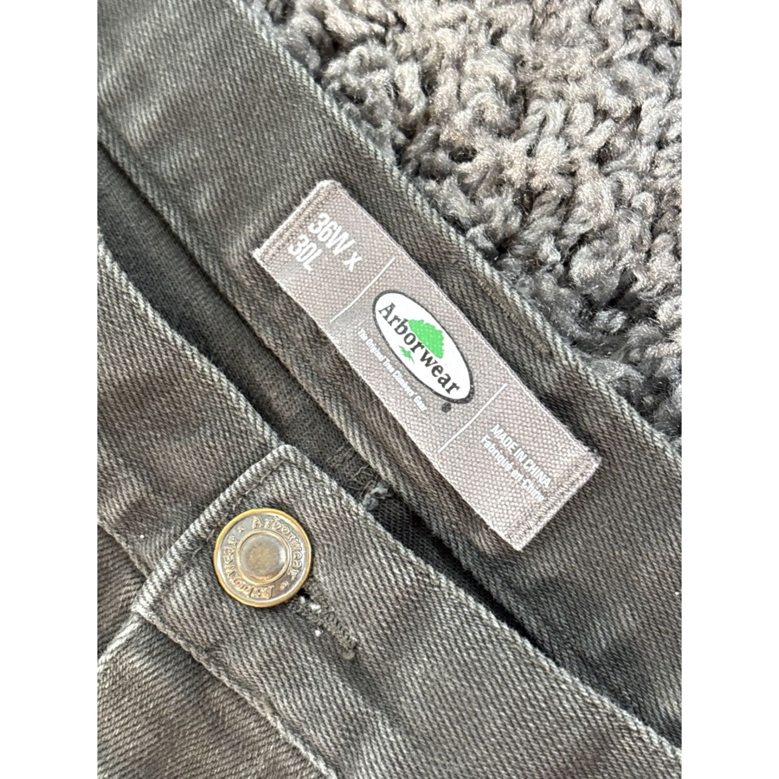 Vintage Arborwear Flannel Lined Carpenter Pants Mens 36x30 Green Pants 34 Inseam 30 Regular Men Green Carpenter Lined Flannel 36x30 Size US 34 / EU 50 - 5 Thumbnail