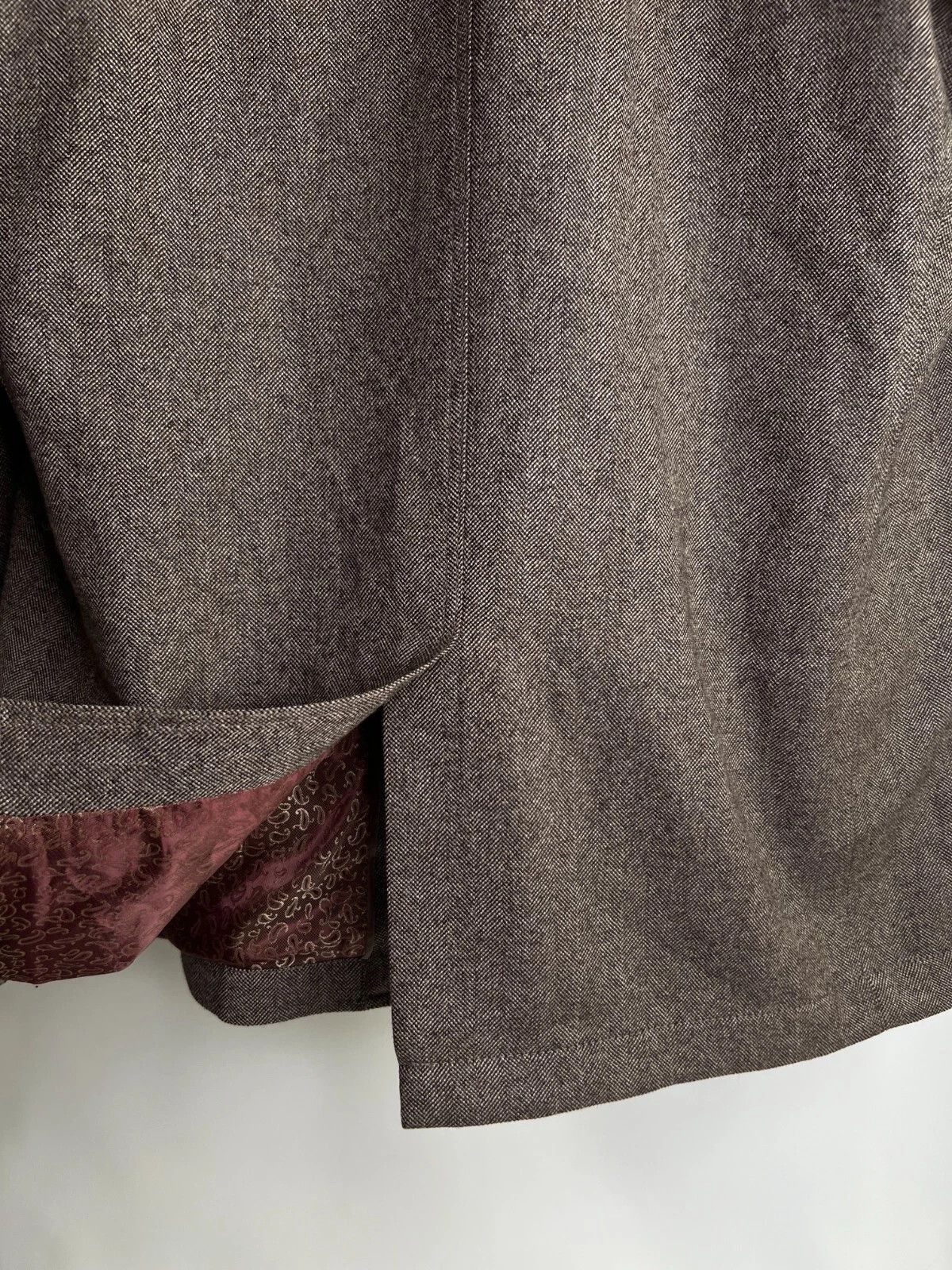 Other MARIO BARUTTI Wool Tweed Light Brown Men's Jacket Blazer Size 48R - 11 Thumbnail