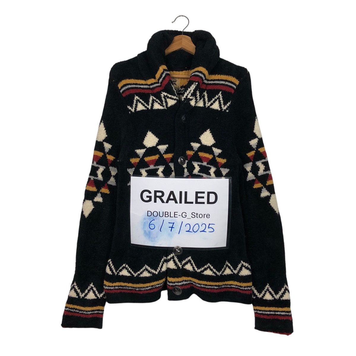 Hysteric Glamour 📌Vintage Fleece Jacket Navajo Native Design 291295 Homme Size US M / EU 48-50 / 2 - 1 Thumbnail