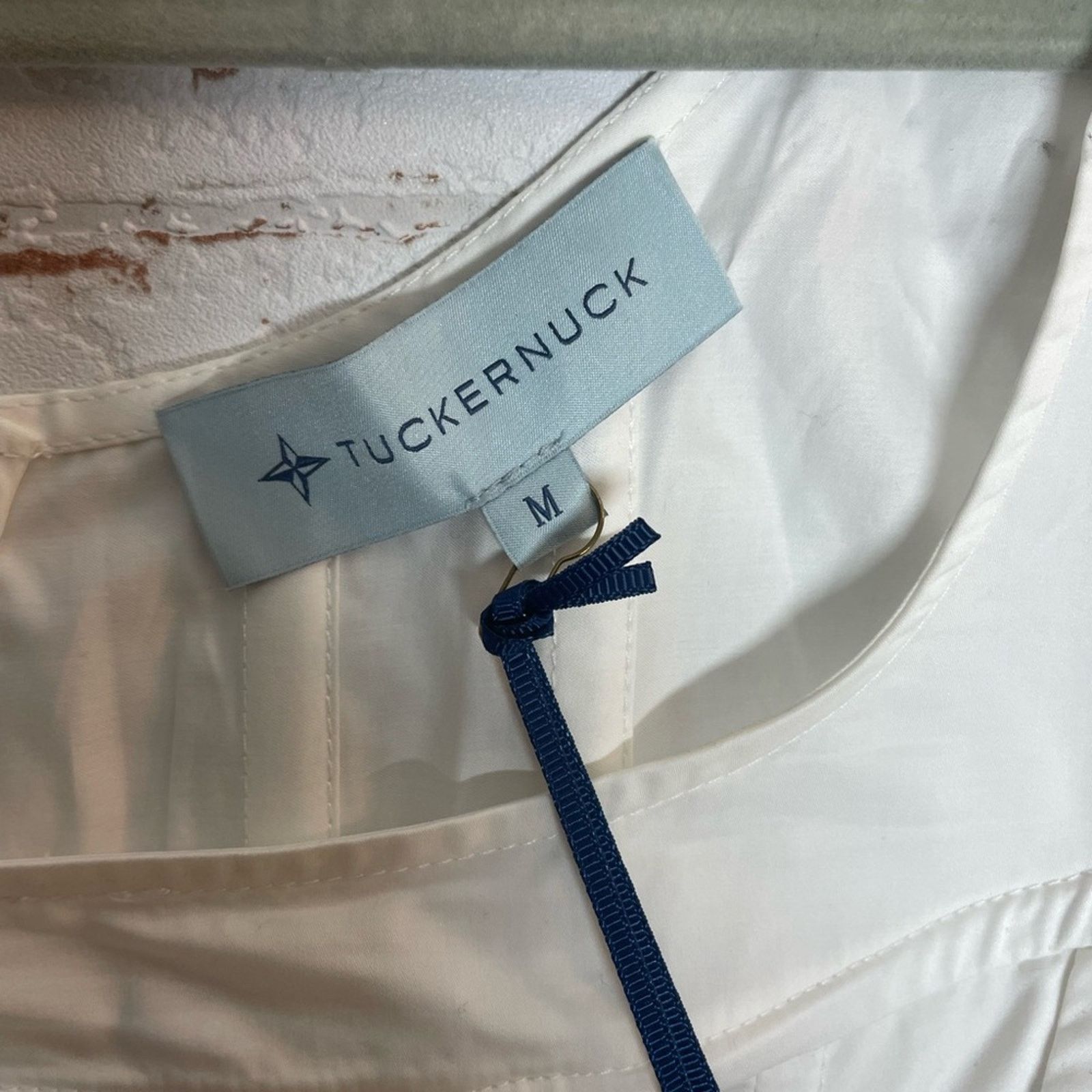 Boden NWT Tuckernuck White Puff Sleeve Corseted Blouse Size M Size M / US 6-8 / IT 42-44 - 2 Thumbnail