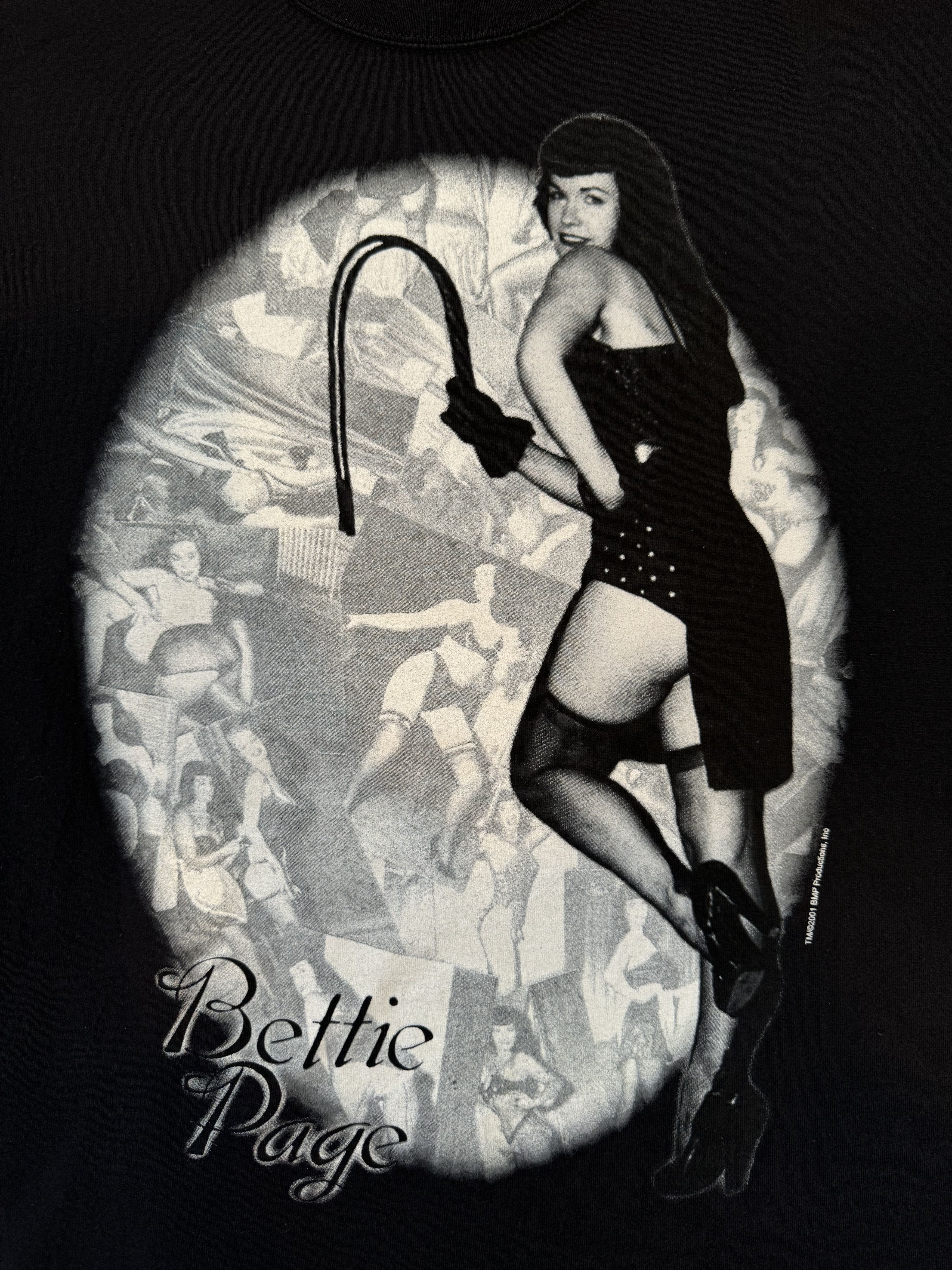 Delta × Vintage 2001 Bettie Page Queen Rockabilly T-shirt Size US XL / EU 56 / 4 - 3 Thumbnail