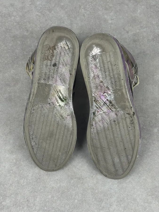 Maison Margiela MM6 Maison Margiela Purple Metallic Leather High Sneakers Size US 8 / IT 38 - 14 Thumbnail