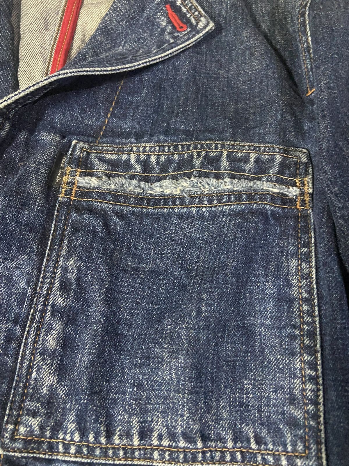 Paul Smith Red Ear × Vintage VTG RED EAR DENIM PARKA JAPANESE JACKET Size US M / EU 48-50 / 2 - 3 Thumbnail