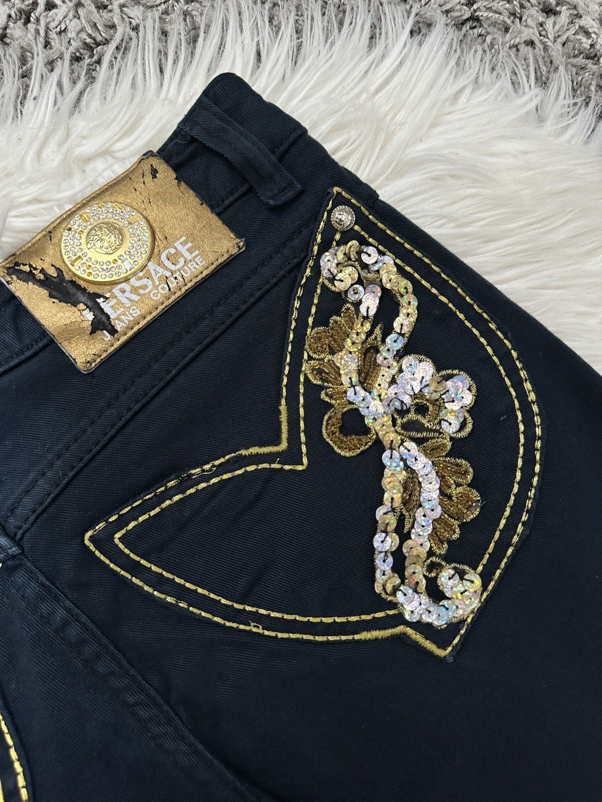 Versace Jeans Couture Versace pants vintage for women Size 26" / US 2 / IT 38 - 8 Thumbnail