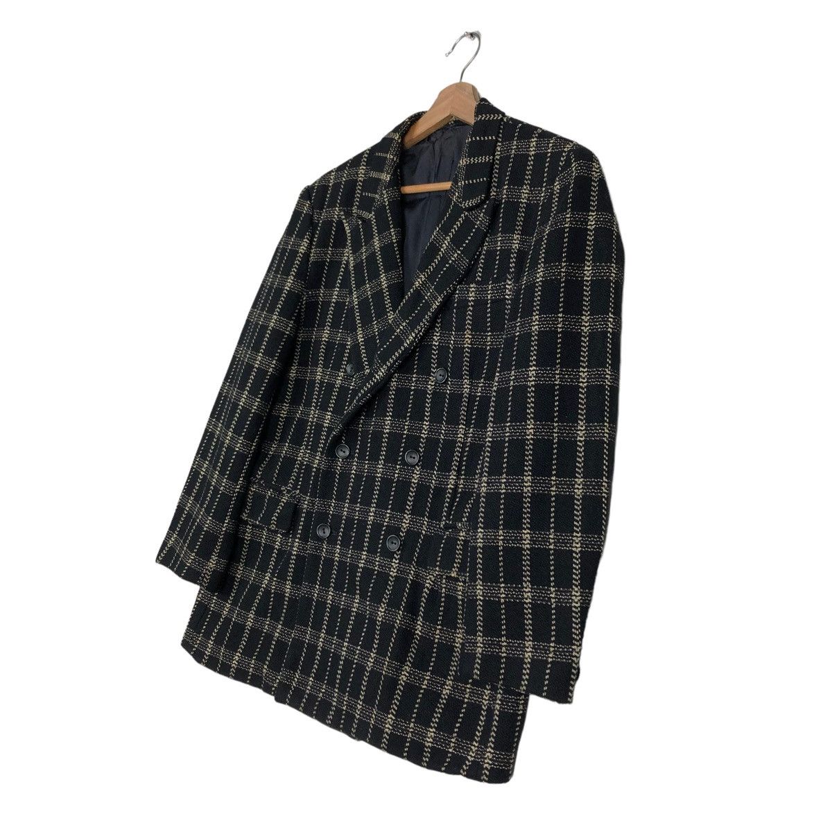 Yohji Yamamoto 🔥VINTAGE YOHJI YAMAMOTO Y’S DOUBLE BREAST JACKET TARTAN Size US S / EU 44-46 / 1 - 2 Thumbnail