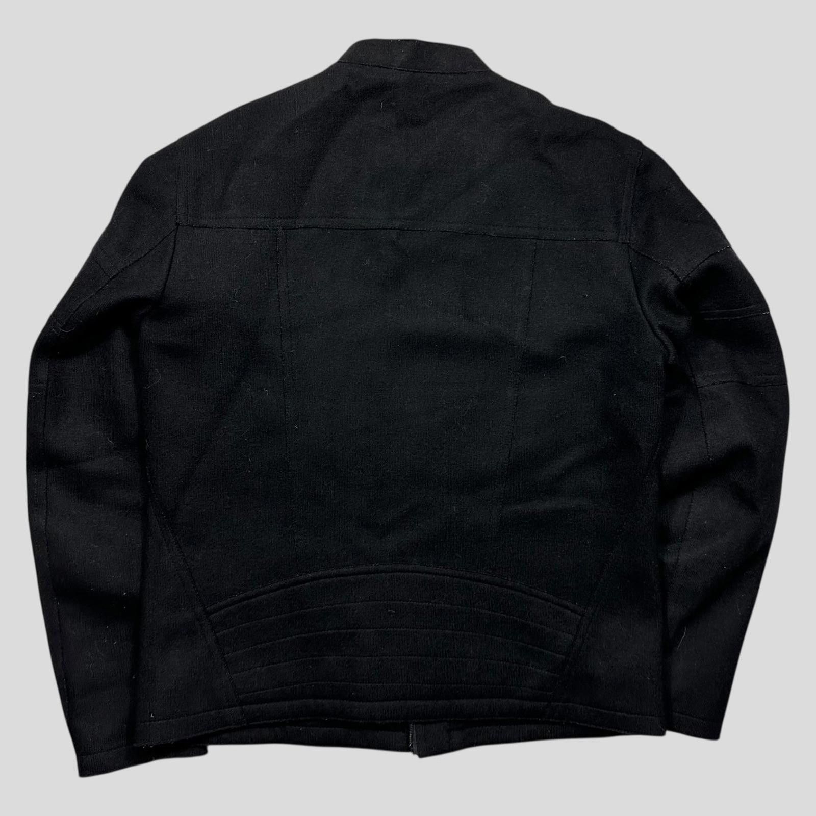 Neil Barrett Neil Barrett 00’s Leather + Wool Modular Zip Biker Jacket M Size US M / EU 48-50 / 2 - 4 Thumbnail