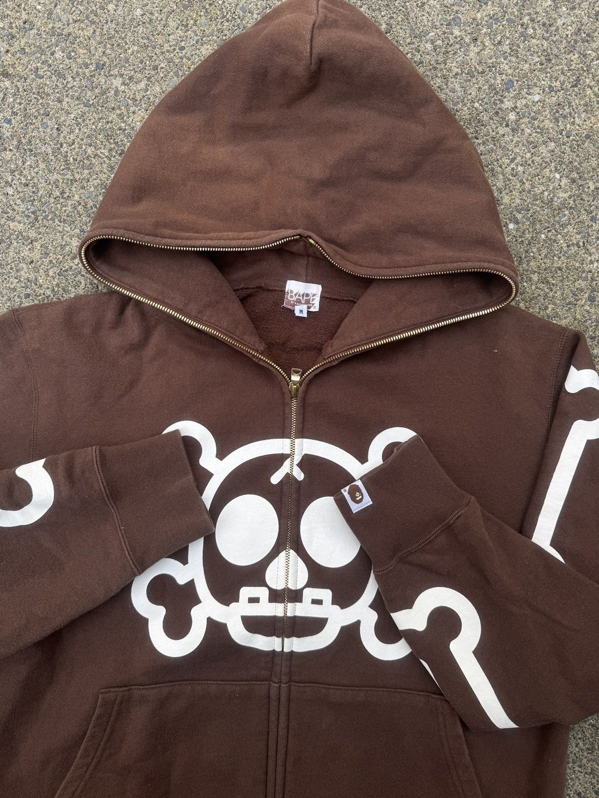 Bape OG Bape Skelton Full Zip Hoodie Size US M / EU 48-50 / 2 - 3 Thumbnail