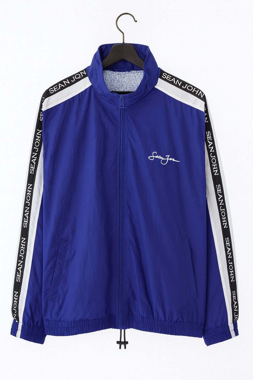 Sean John Vintage Sean John Blue Windbreaker Jacket Hip-Hop Streetwear Size US XL / EU 56 / 4 - 2 Thumbnail