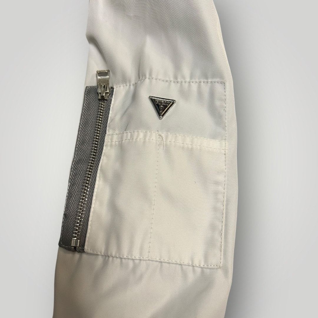 Guess GUESS Los Angeles Reflective Silver Bomber Jacket Zip Up Size US M / EU 48-50 / 2 - 5 Thumbnail