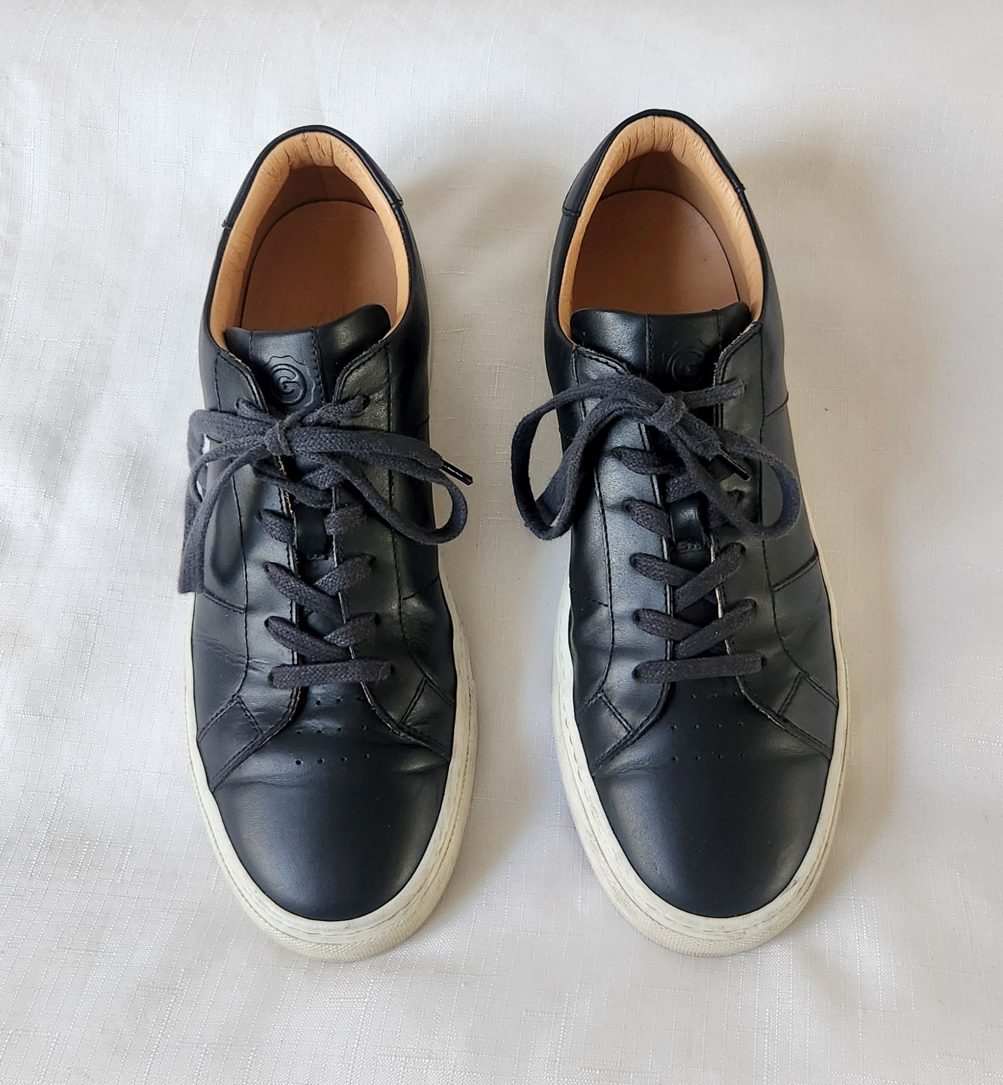 Greats Greats Brooklyn Royale NERO Black Leather Sneakers Size 10.5 Size US 10.5 / EU 43-44 - 3 Thumbnail