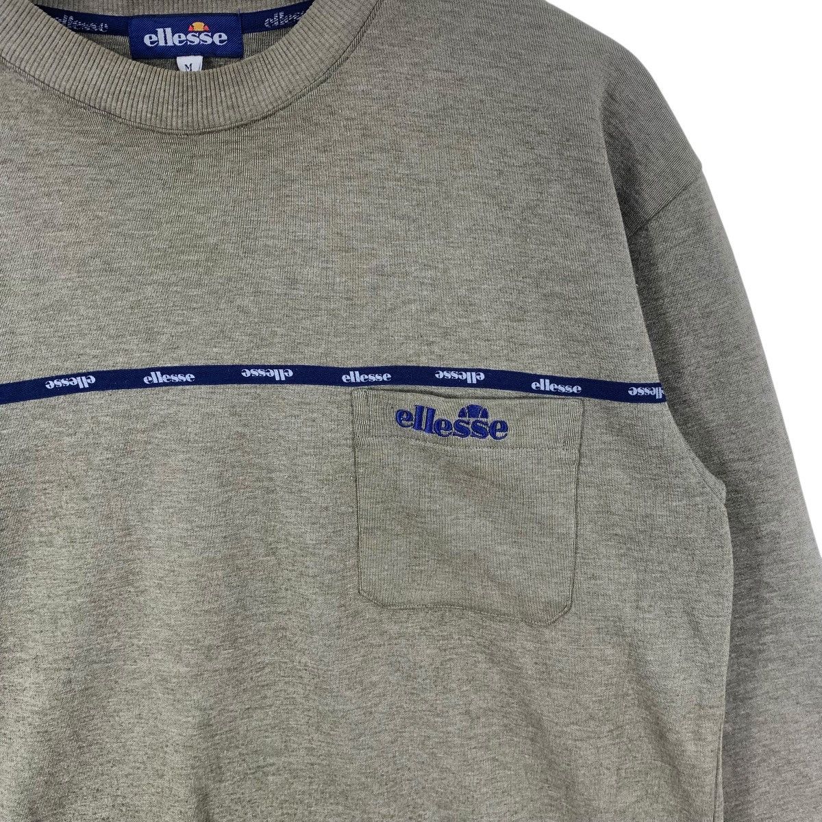 Ellesse Vintage ELLESSE PERUGIA ITALIA Striped Pocket Sweatshirt Size M / US 6-8 / IT 42-44 - 5 Thumbnail