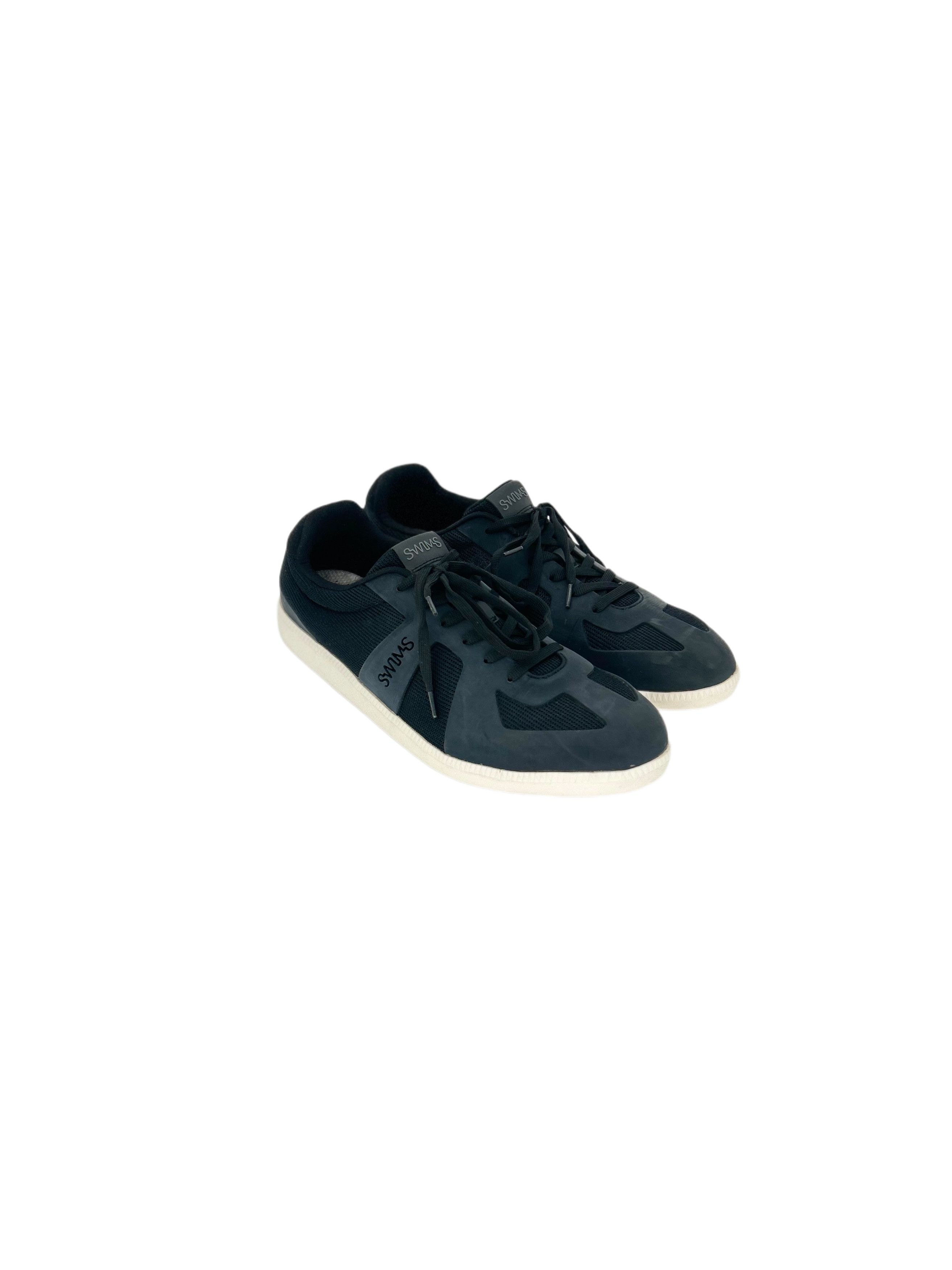 Swims Black Luca Mesh Low Trainers Sneakers Size US 12 / EU 45 - 1 Thumbnail