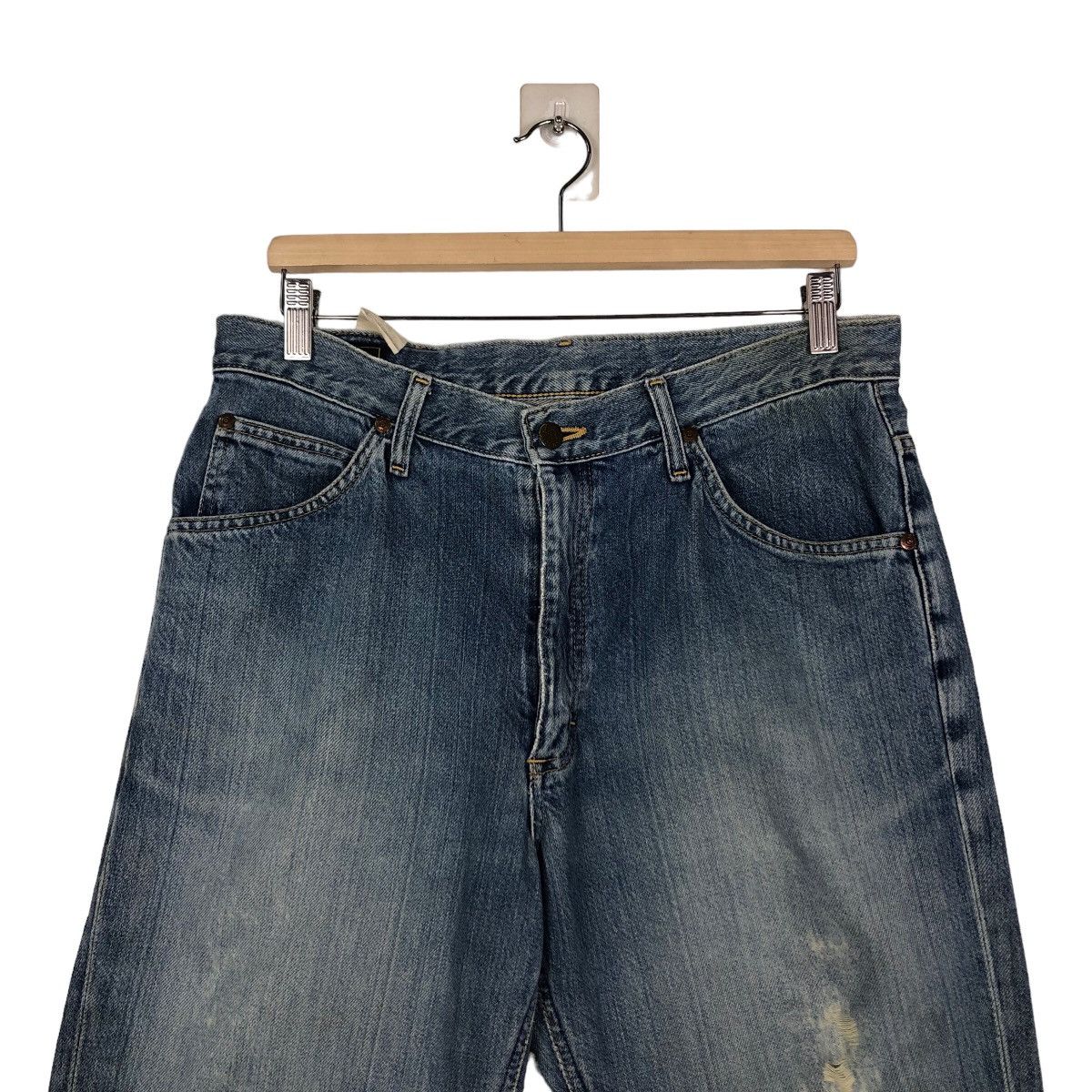 Japanese Brand 🔥Vintage Lee Rider Denim Jeans Union Made Size US 32 / EU 48 - 3 Thumbnail
