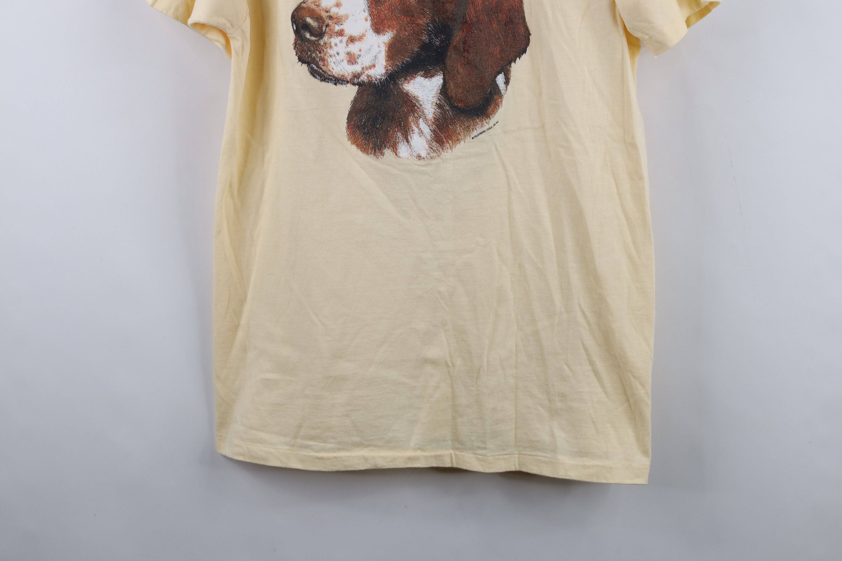 Vintage Vintage 90s Spaniel Dog Puppy Short Sleeve T-Shirt USA Size L / US 10 / IT 46 - 3 Thumbnail