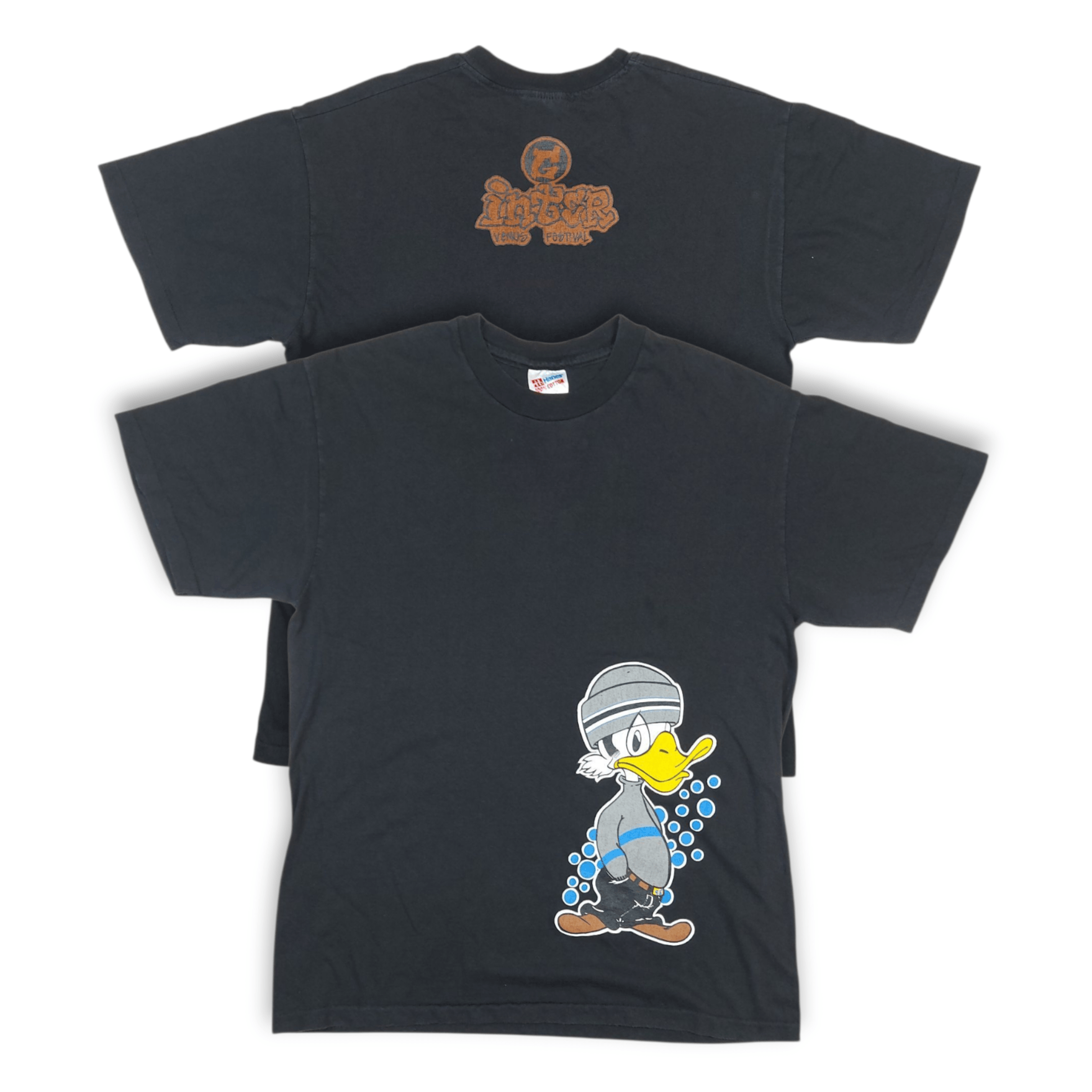 Other Vintage 90s G Inter Venus Festival 1993 Donald Duck TEE Size US L / EU 52-54 / 3 - 1 Thumbnail