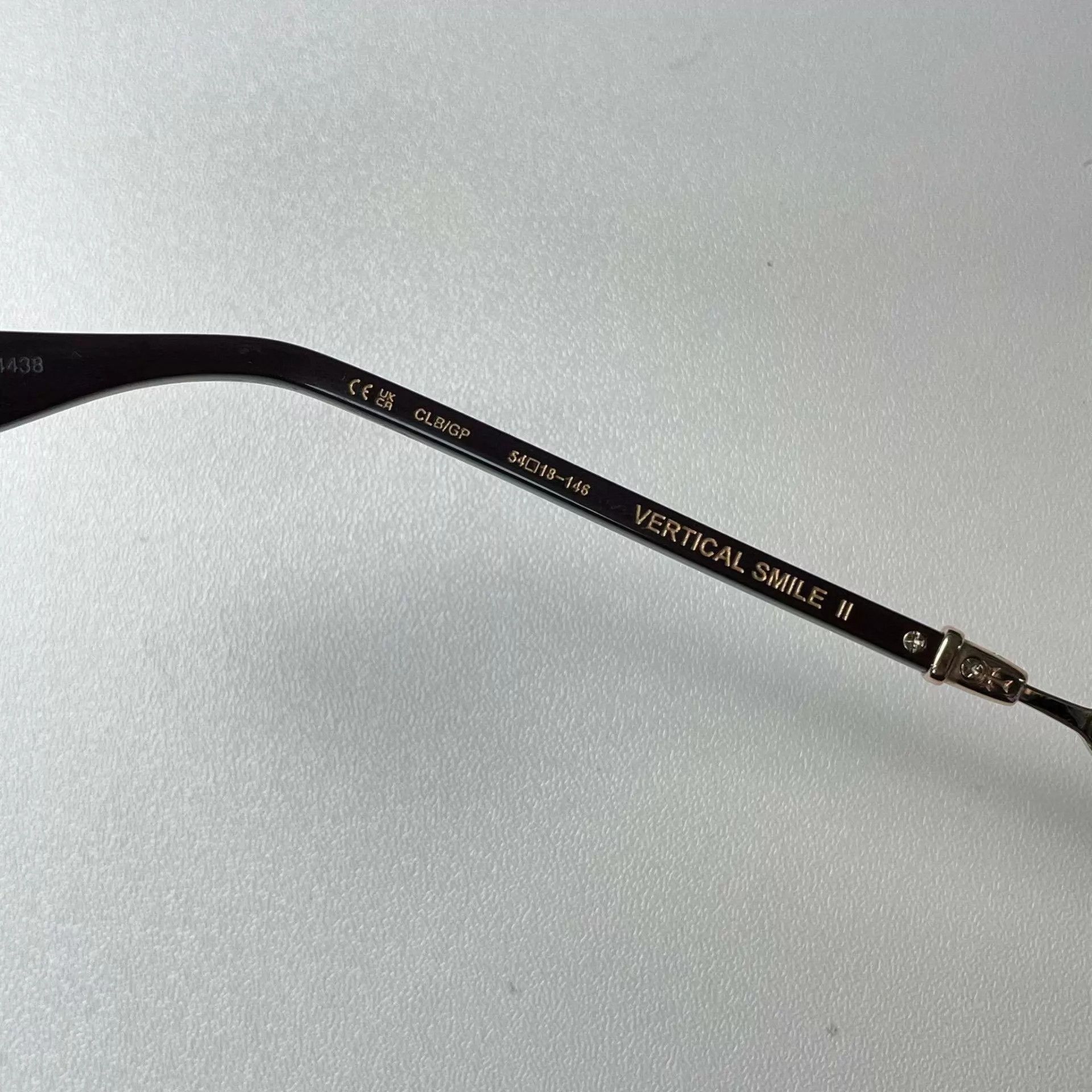 Chrome Hearts Black Frame Eyeglasses with Case Size ONE SIZE - 4 Thumbnail