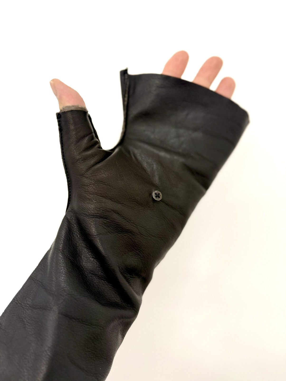 Other M+ fingerless leather gloves Size ONE SIZE - 8 Thumbnail