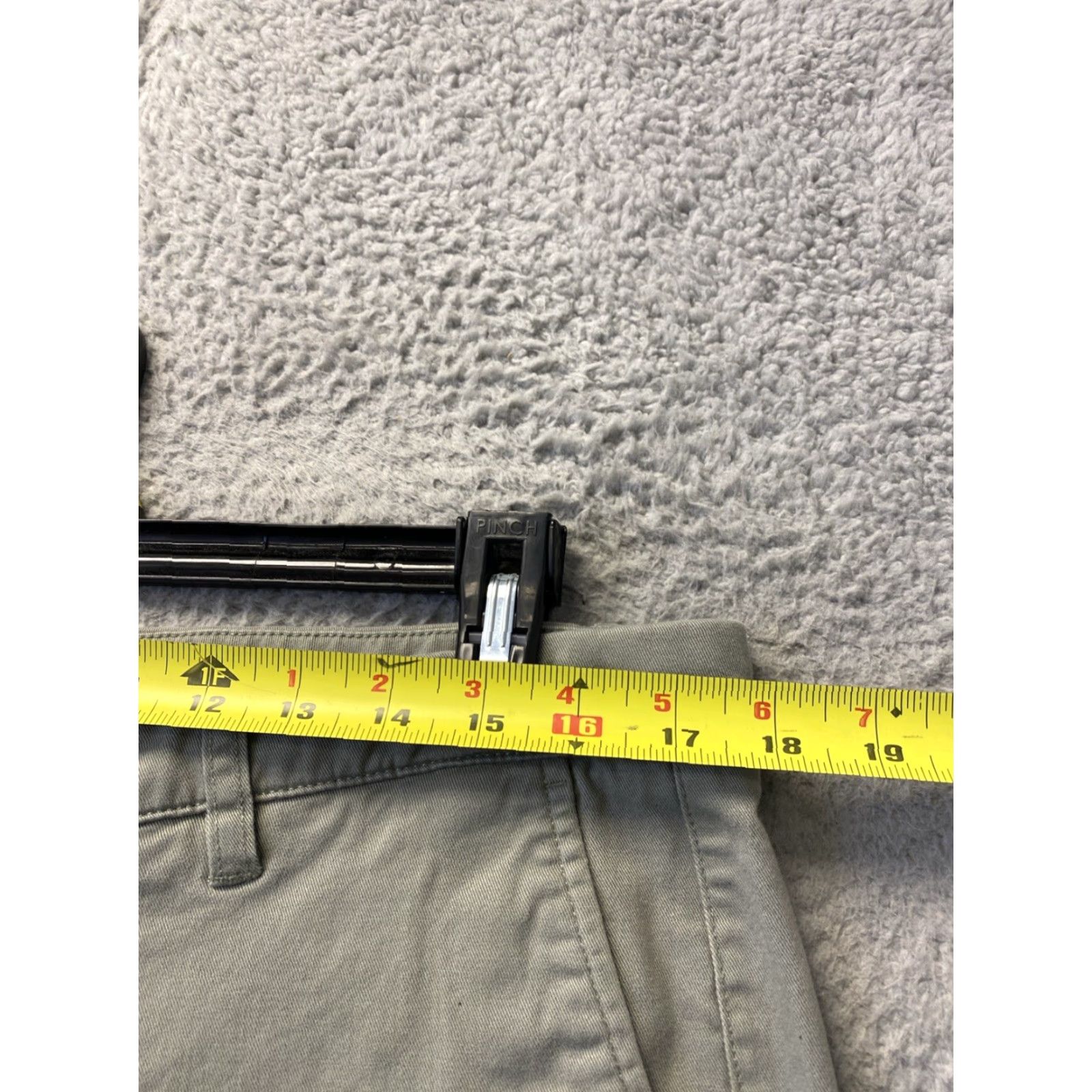 Vintage Hawker Rye Pants Men's 35x36 Sage Green Chino Flat Front Regular Straight Pockets Cotton Blend 0401 Size US 35 - 3 Thumbnail