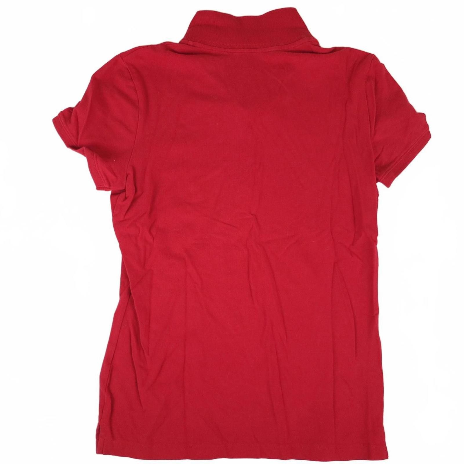 Aeropostale Aeropostale Red Stretch Polo Shirt Women's Large Size L / US 10 / IT 46 - 4 Thumbnail