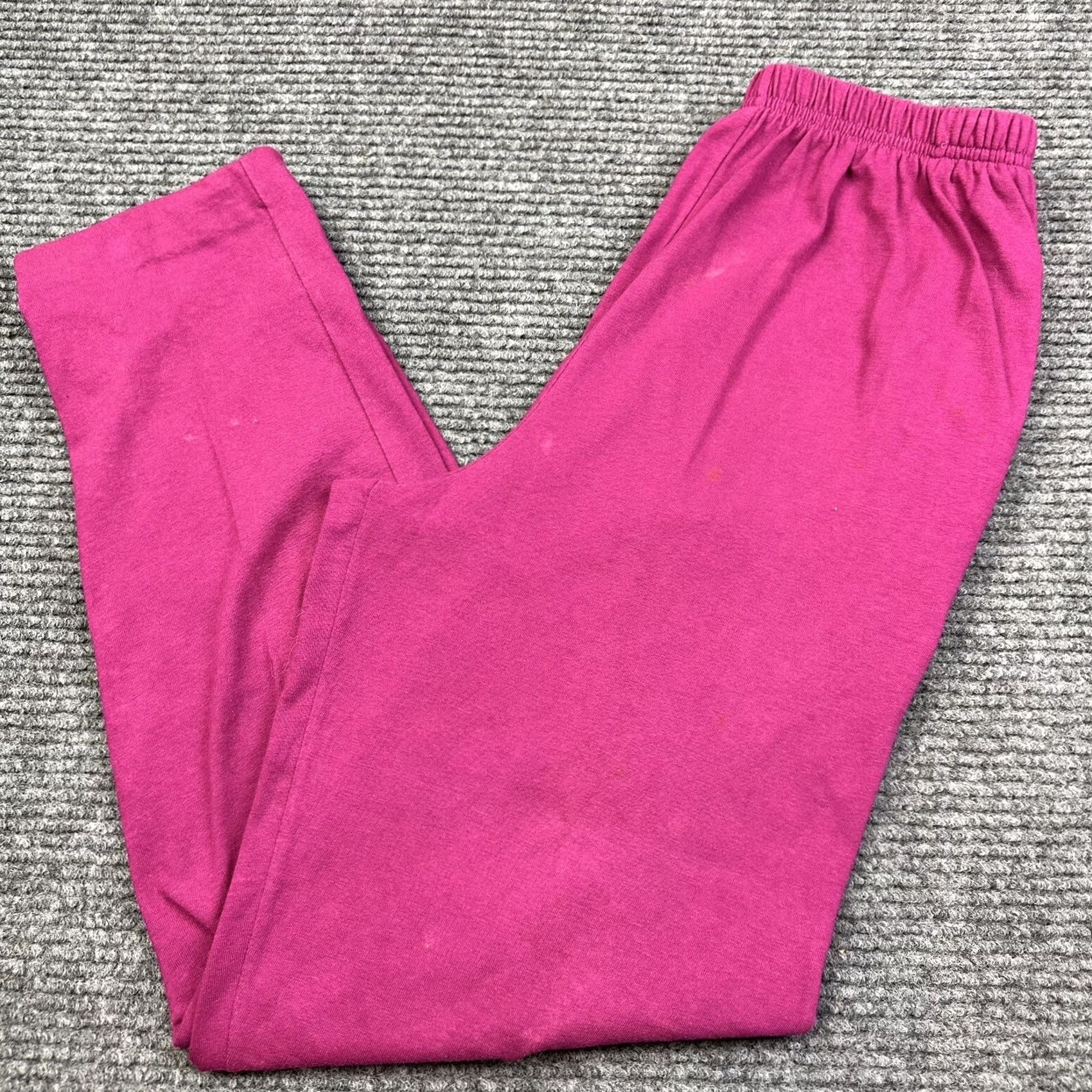 Hanes VINTAGE Hanes Her Way Women Loungewear Sweatpants Pink M Stained 90s Vintage Size 32" / US 10 / IT 46 - 6 Thumbnail