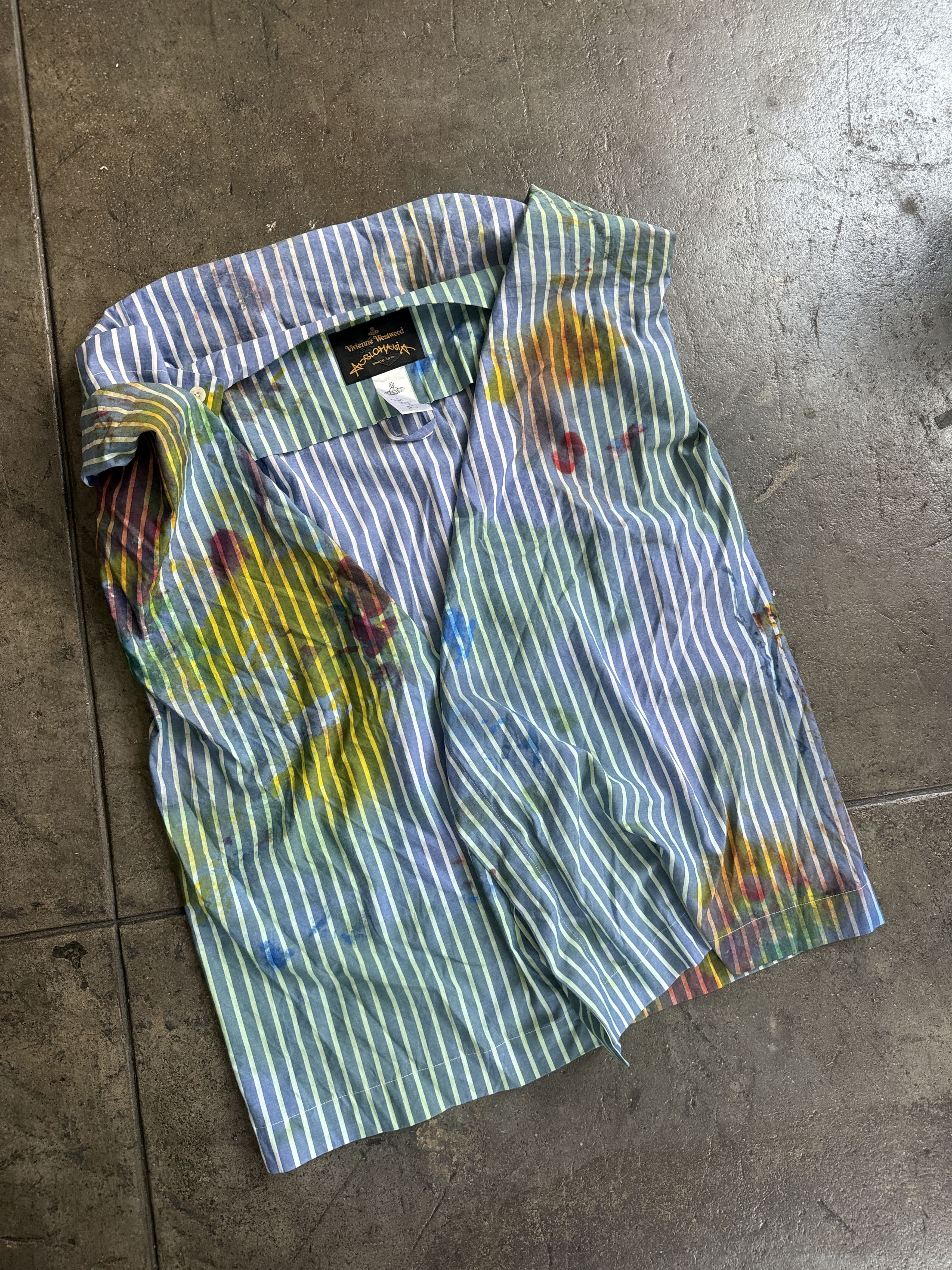 Vivienne Westwood RARE Anglomania 2016 SQUARE Painter Button Up Size S / US 4 / IT 40 - 1 Thumbnail