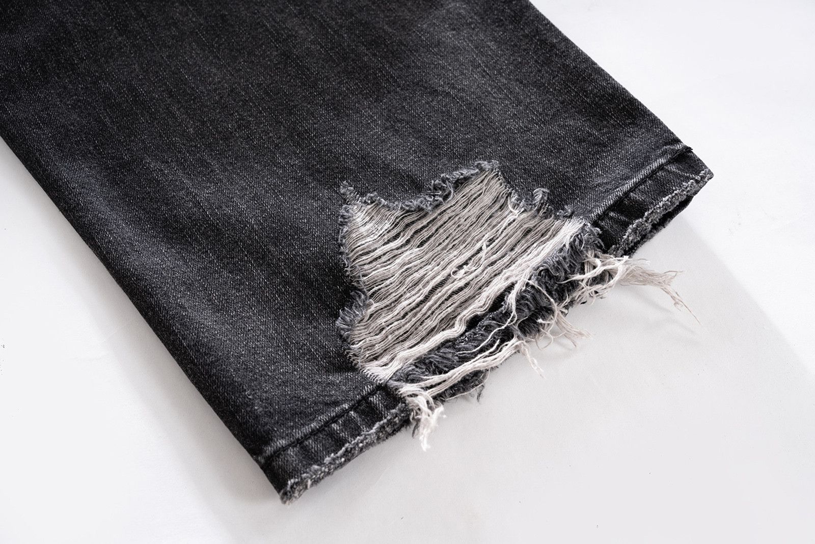 Vintage Distressed Ripped hole baggyJeans Size US 32 / EU 48 - 6 Thumbnail
