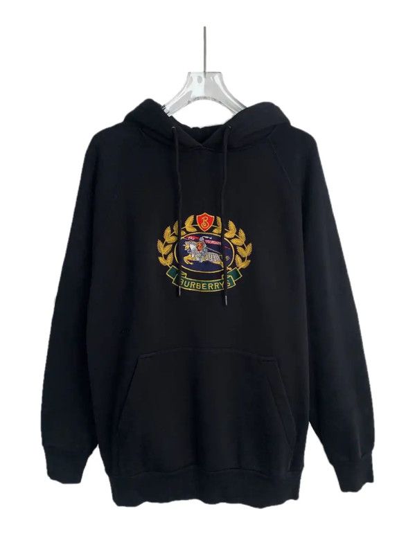 Burberry Burberry Black Cotton Men's Hoodie Size US M / EU 48-50 / 2 - 1 Thumbnail