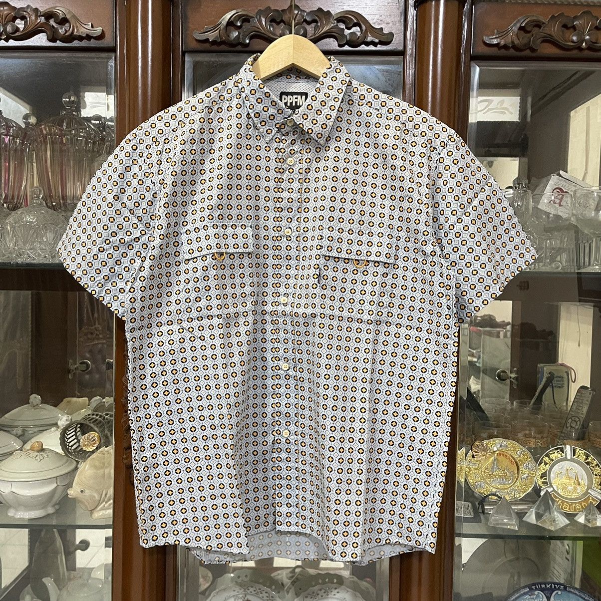 Rare PPFM double pocket button shirt