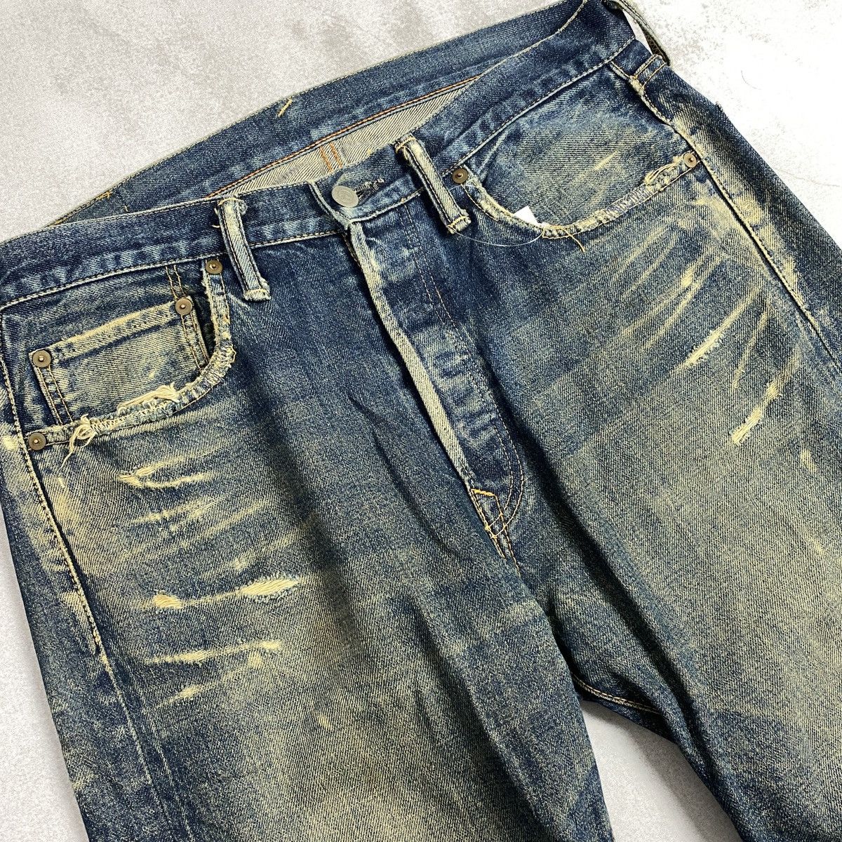 45rpm 45rpm Japan Jeans Distressed Size US 32 / EU 48 - 3 Thumbnail