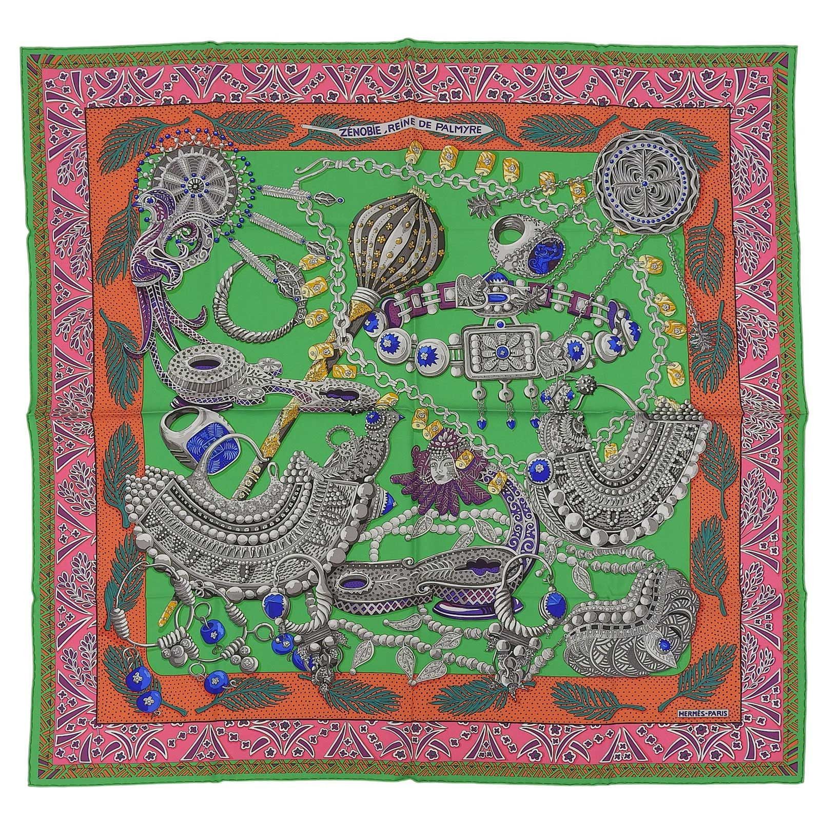 Hermes Hermes Hermès ZENOBIE REINE DE PALMYRE Silk Scarf Others Scarf DUTY FREE for USA Size ONE SIZE - 1 Thumbnail