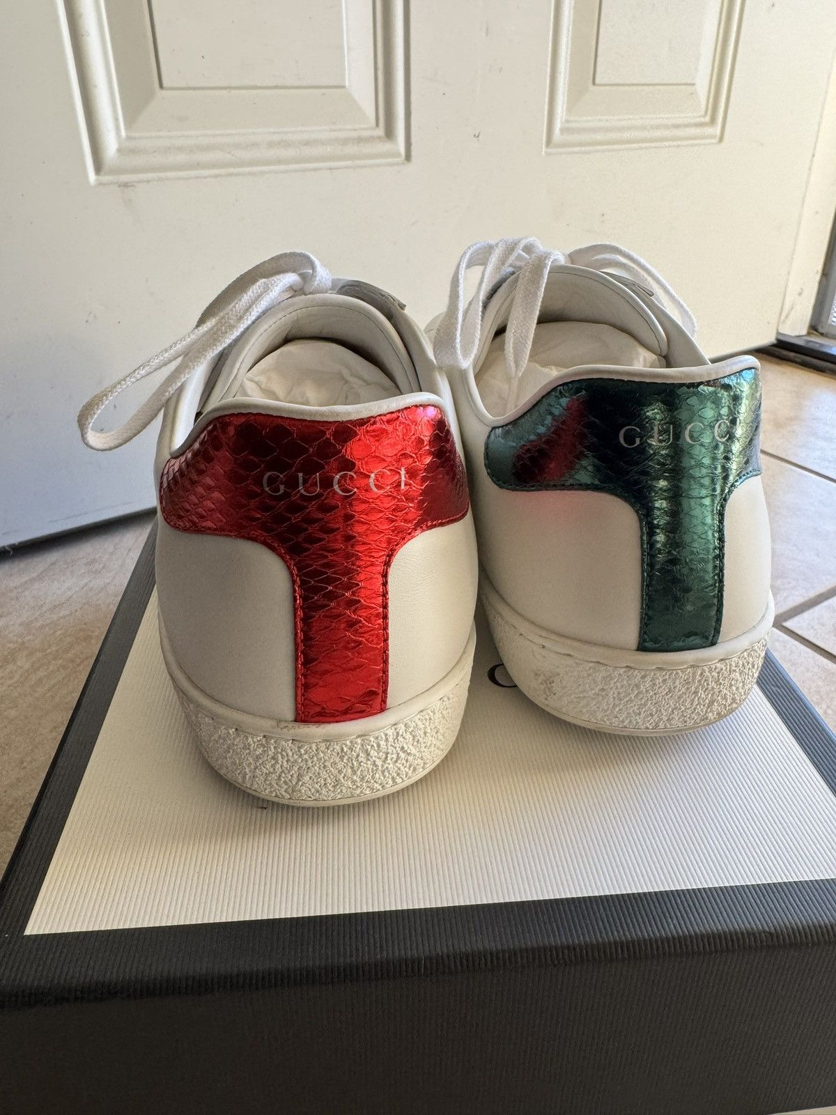 Gucci Gucci Ace Tiger Embroidered Sneaker Size US 11 / EU 44 - 7 Thumbnail