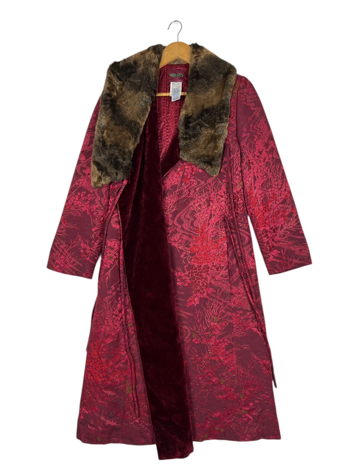 Kenzo Kenzo Paris Jacquard Coat With Faux Fur Made In France Size M / US 6-8 / IT 42-44 - 4 Thumbnail
