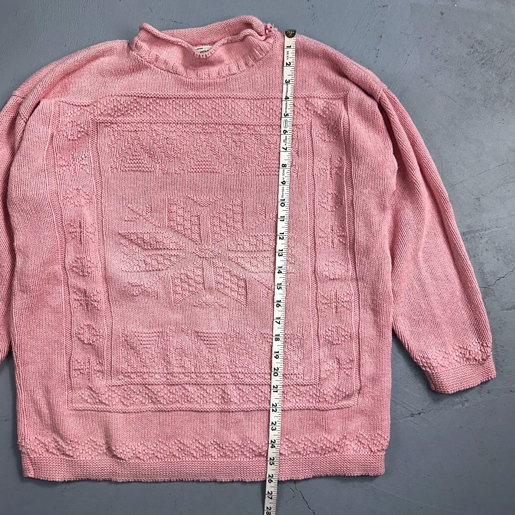 Basic Editions Basic Editions Women's Sweater Pink 100% Cotton Casual Christmas Winter Jacket Size M / US 6-8 / IT 42-44 - 3 Thumbnail
