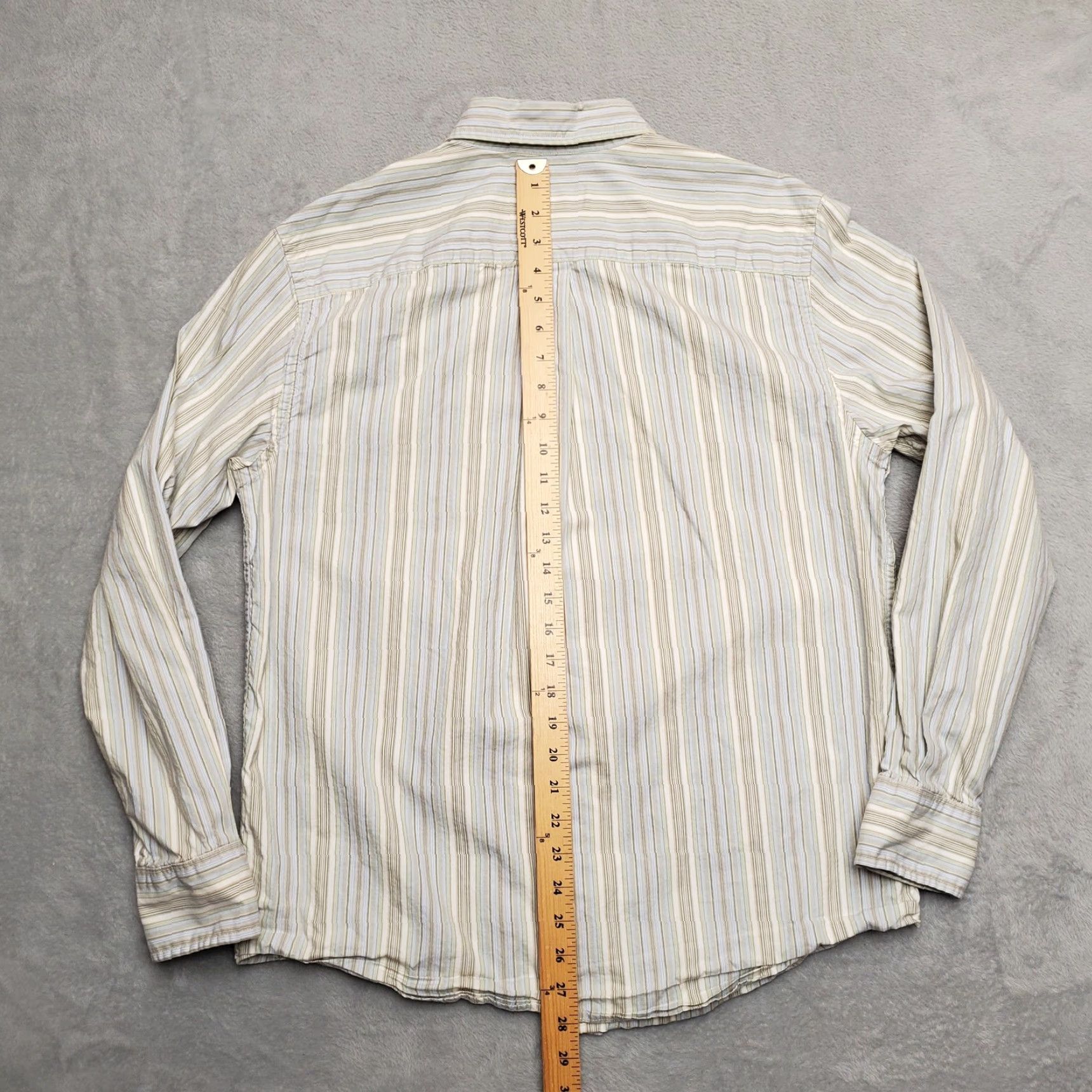 Eddie Bauer Eddie Bauer Shirt Men M Blue Green Striped 100% Cotton Long Sleeve Casual Size US M / EU 48-50 / 2 - 7 Thumbnail