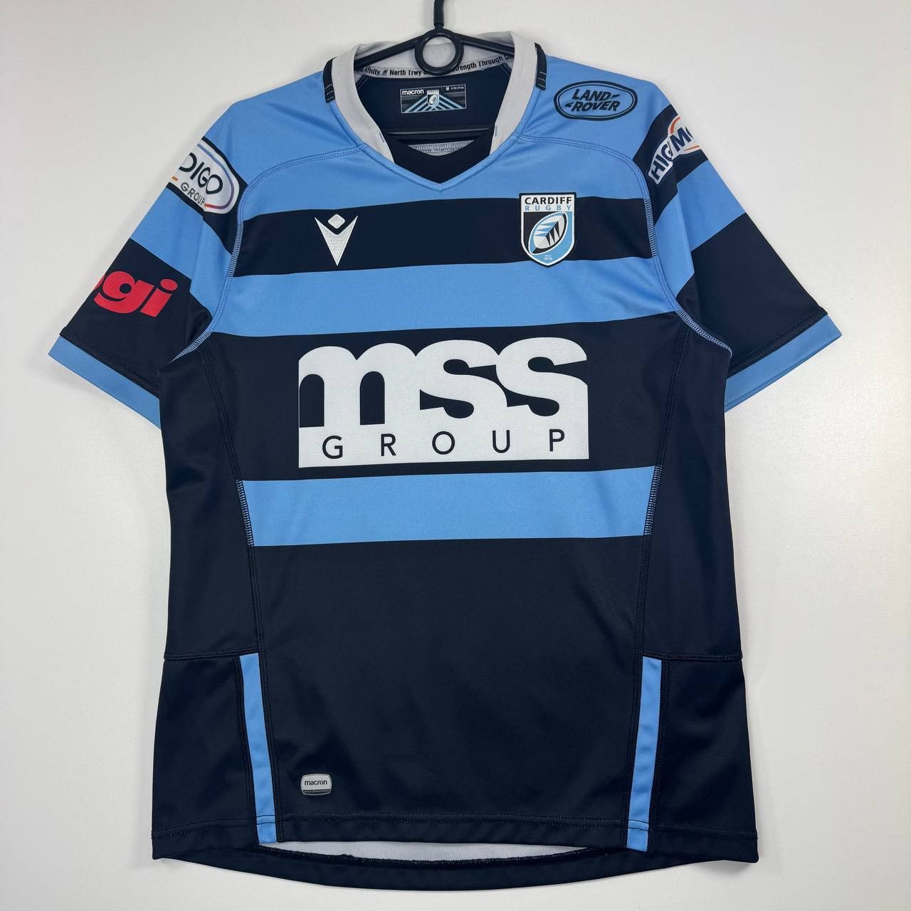 Macron Macron Cardiff Rugby MSS Group Home Jersey Blue Mens Size M Size US M / EU 48-50 / 2 - 1 Thumbnail