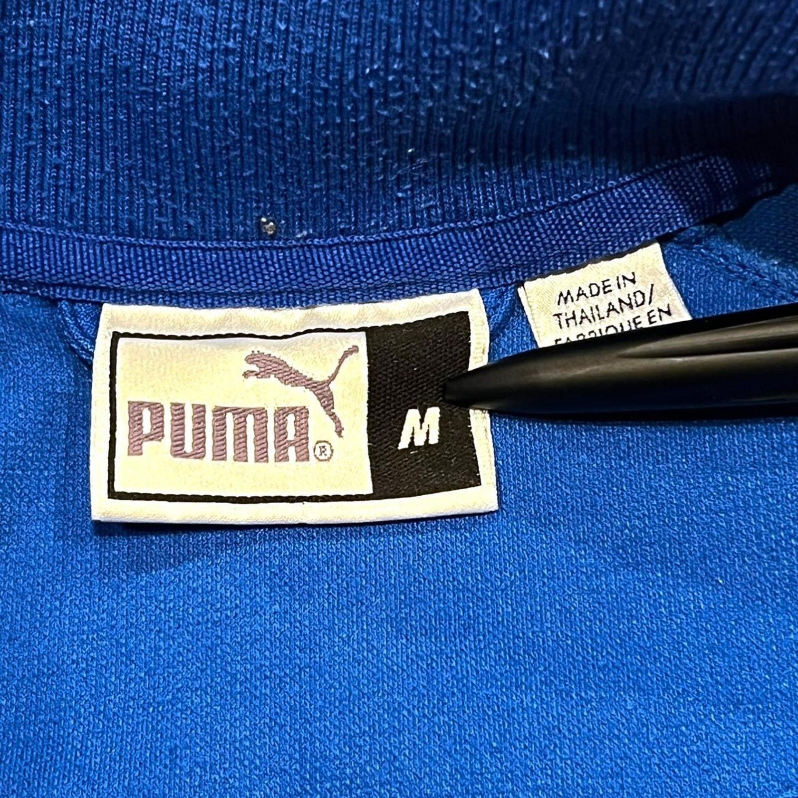 Puma Puma x Italy Flag 2004 Blue 1/4 Zip Soccer Training Jacket Size US M / EU 48-50 / 2 - 4 Thumbnail