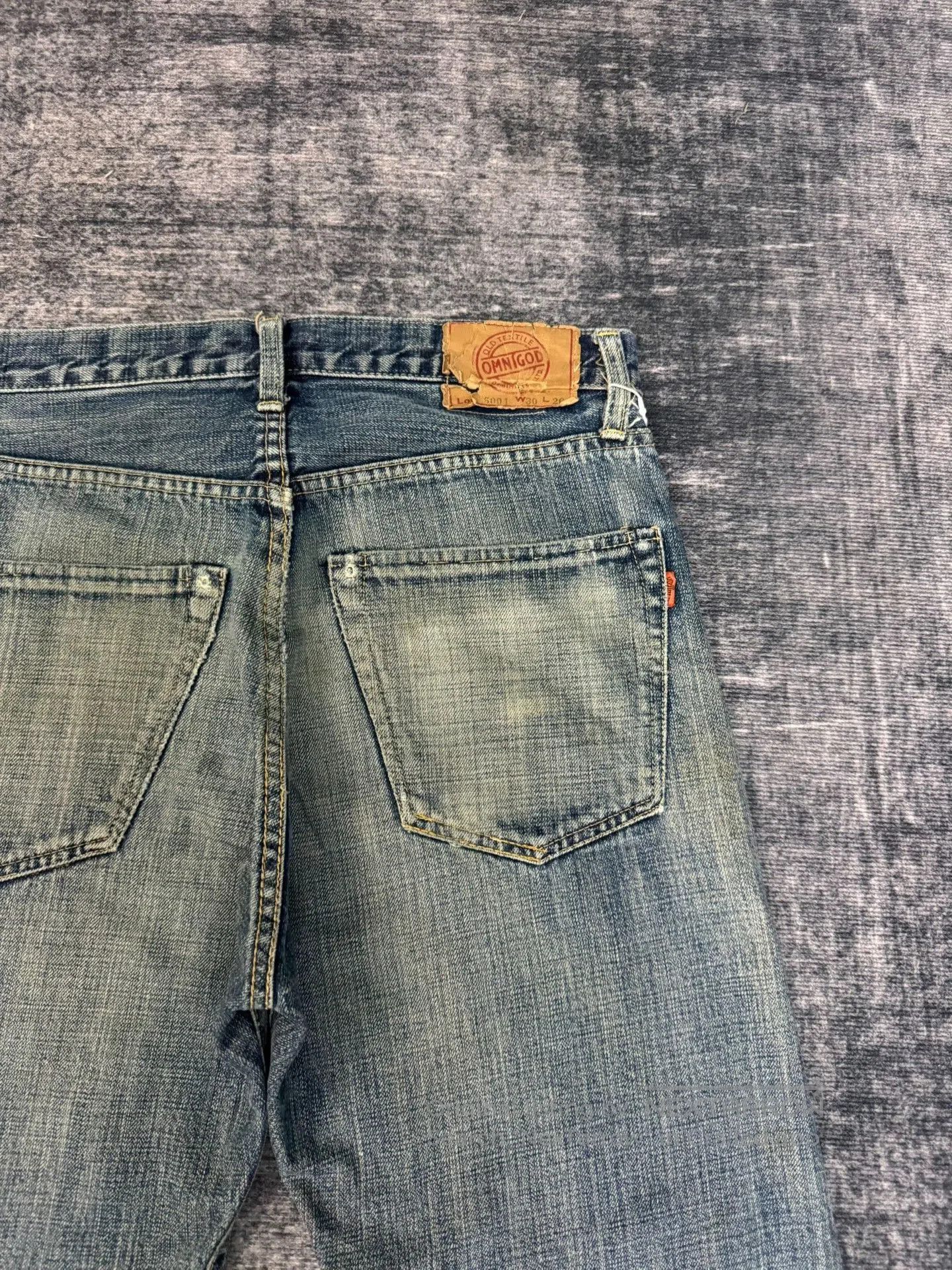 Vintage Vintage Omnigod Japanese Washed Selvedge Jeans. Size US 31 - 7 Thumbnail