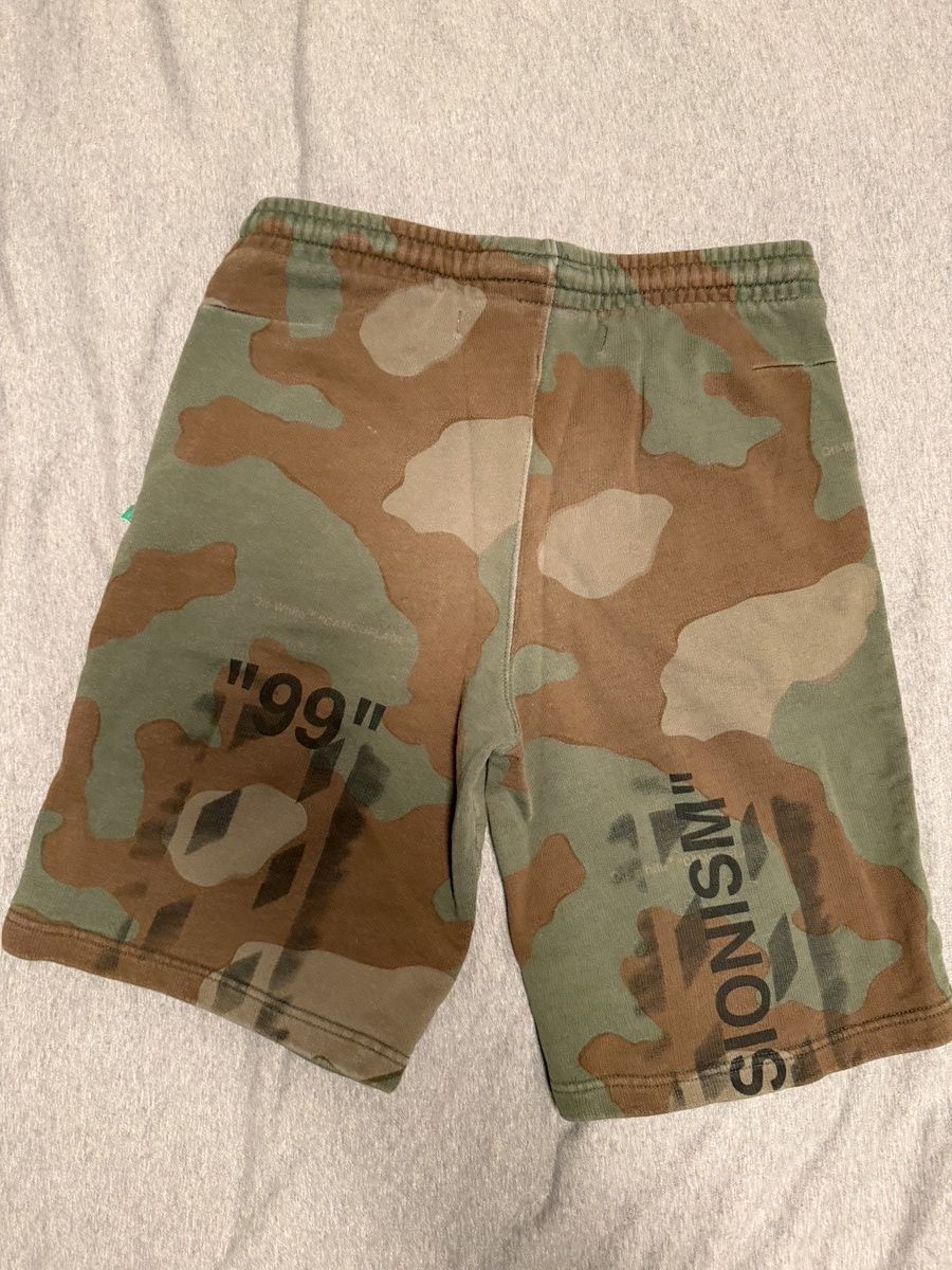 Off-White Off White Camo Shorts Size US 32 / EU 48 - 2 Thumbnail