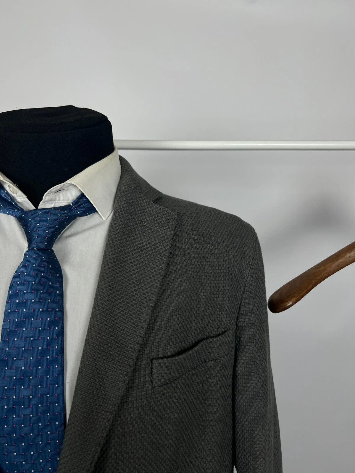 Brooks Brothers Brooks Brothers Milano Fit Half-Lined Knit Cotton Blazer Size 46R - 2 Thumbnail