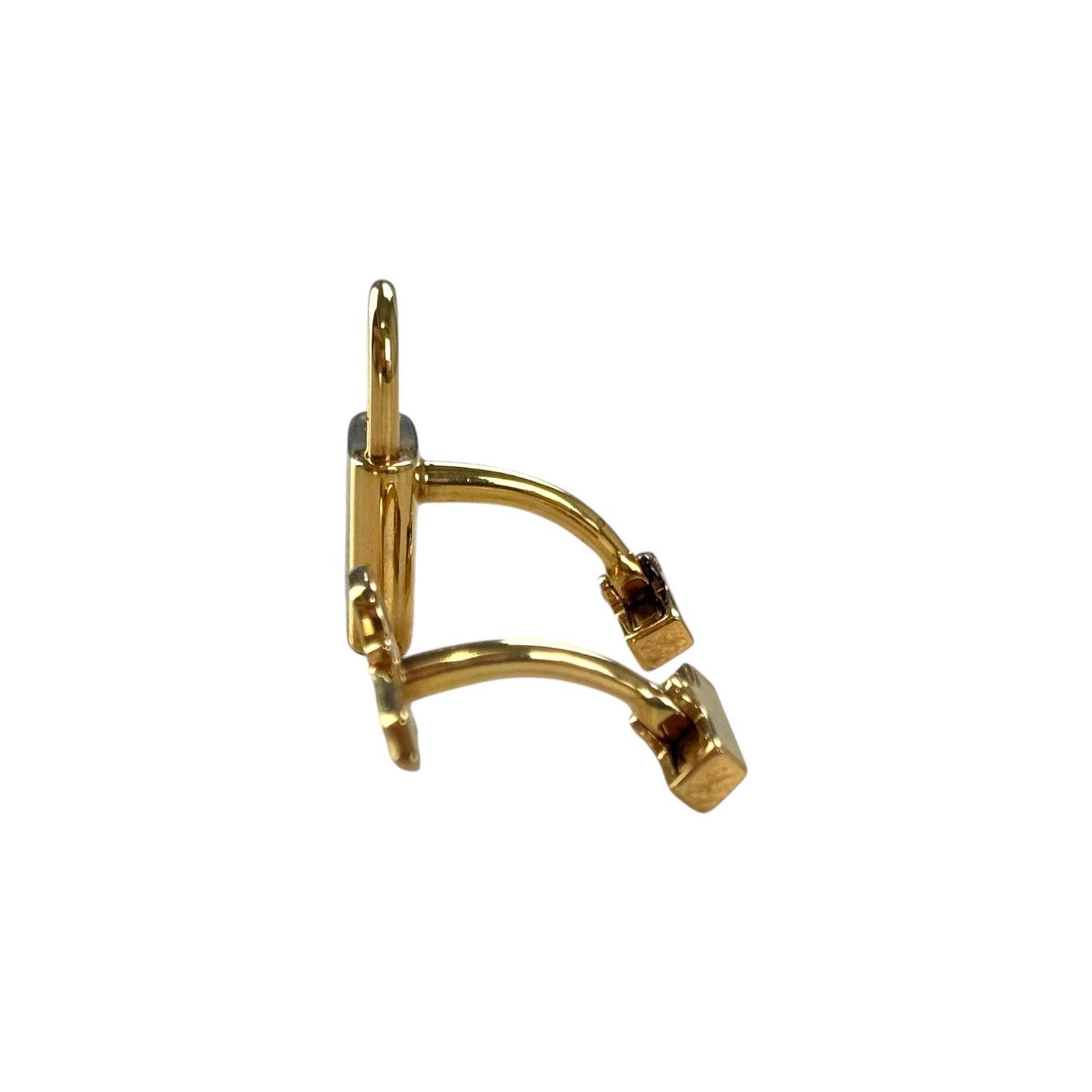 Louis Vuitton Louis Vuitton Gold-Plated Silver Lock and Key Cufflinks Size ONE SIZE - 6 Thumbnail