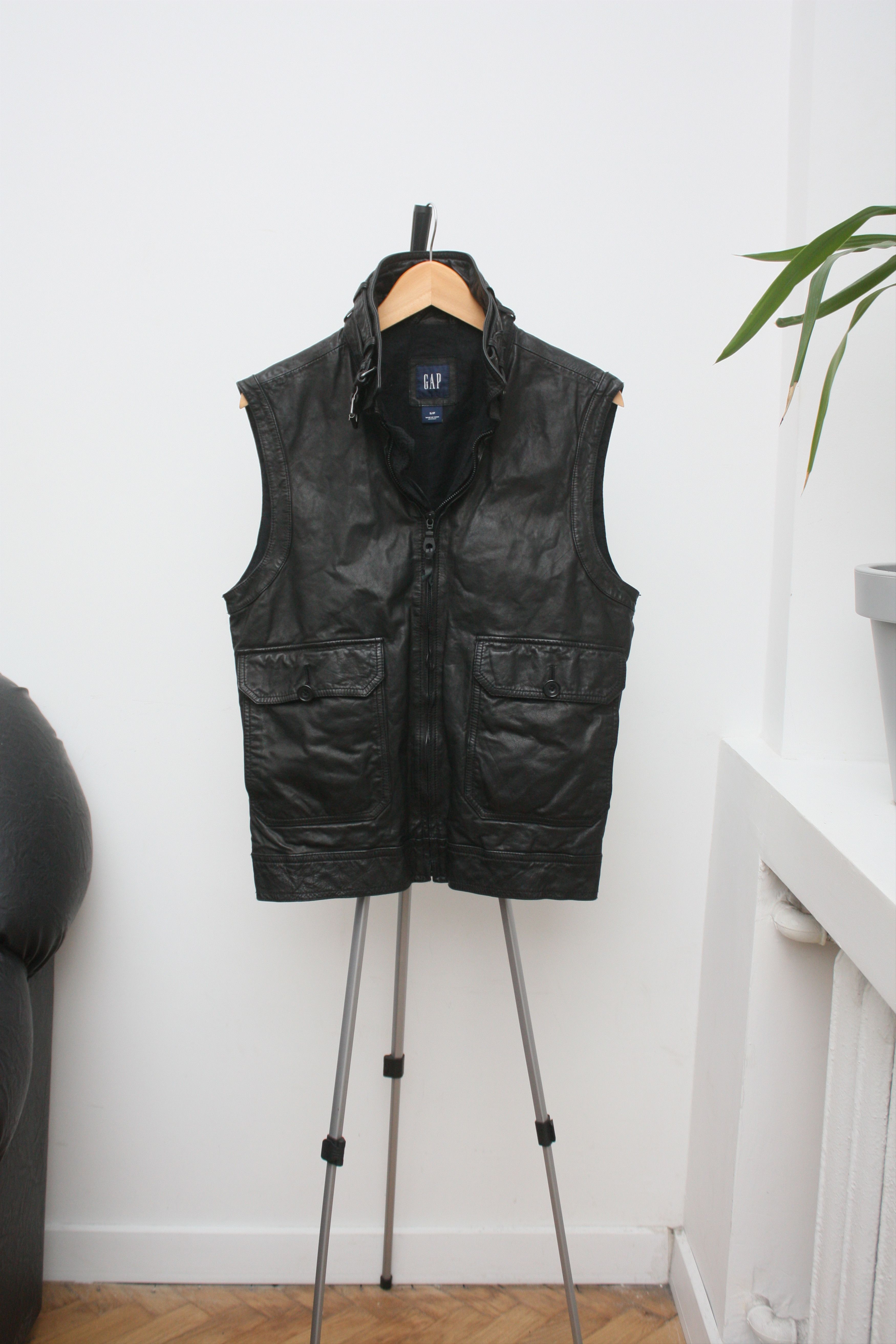 Gap Gap Vintage Leather Vest Small Size US S / EU 44-46 / 1 - 2 Thumbnail